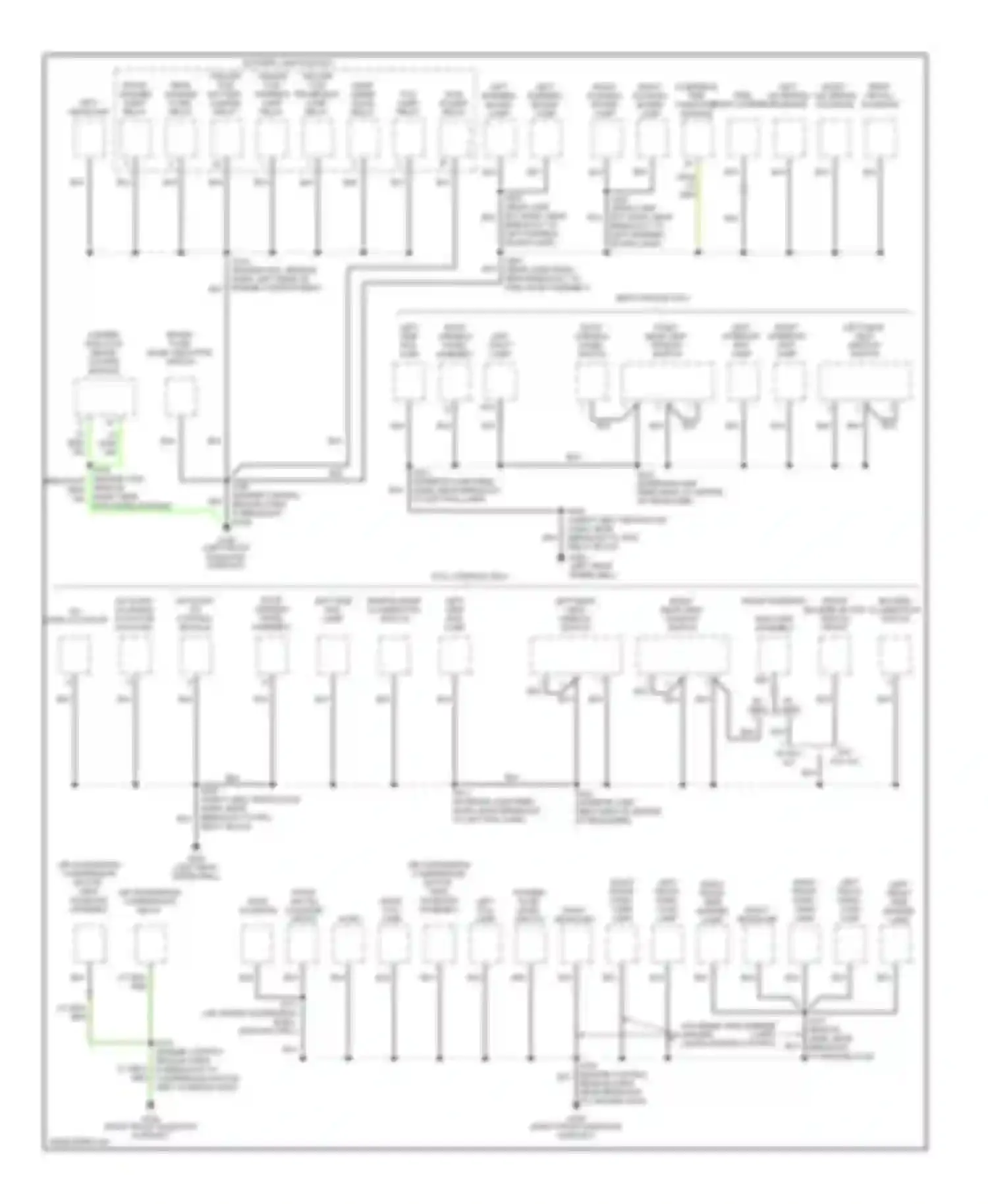 Expedition Ford I (1996-2002): Ground distribution circuit (2 of 4)