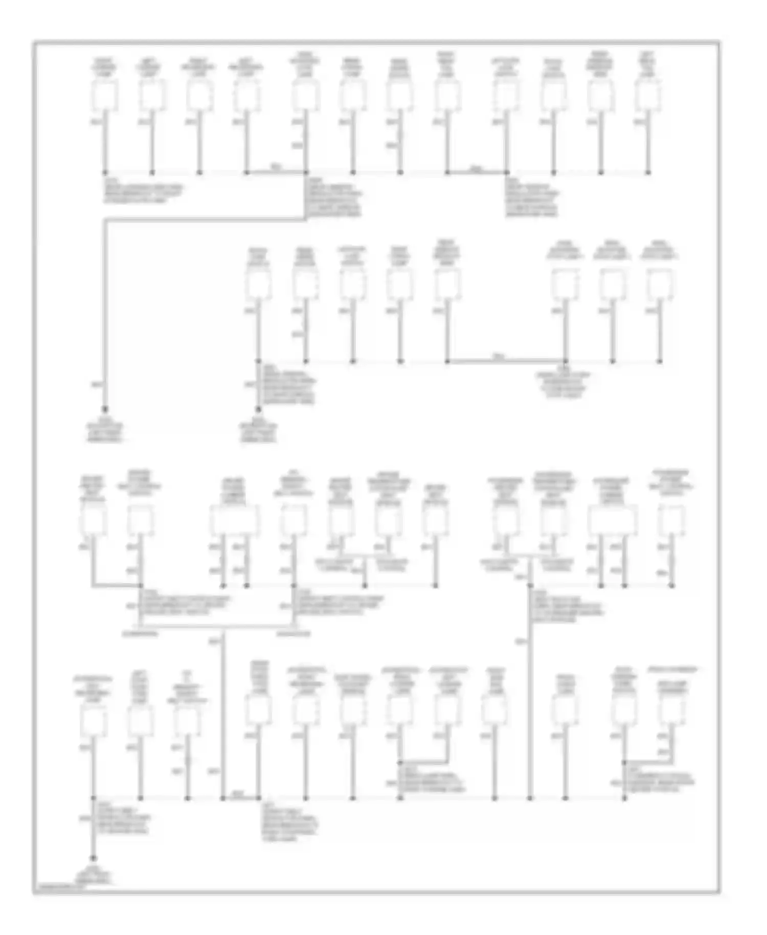 Expedition Ford I (1996-2002): Ground distribution circuit (4 of 4)