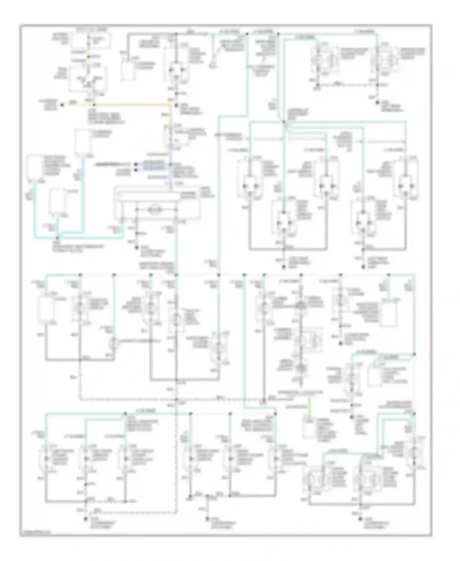Expedition Ford I (1996-2002): Instrument illumination circuit