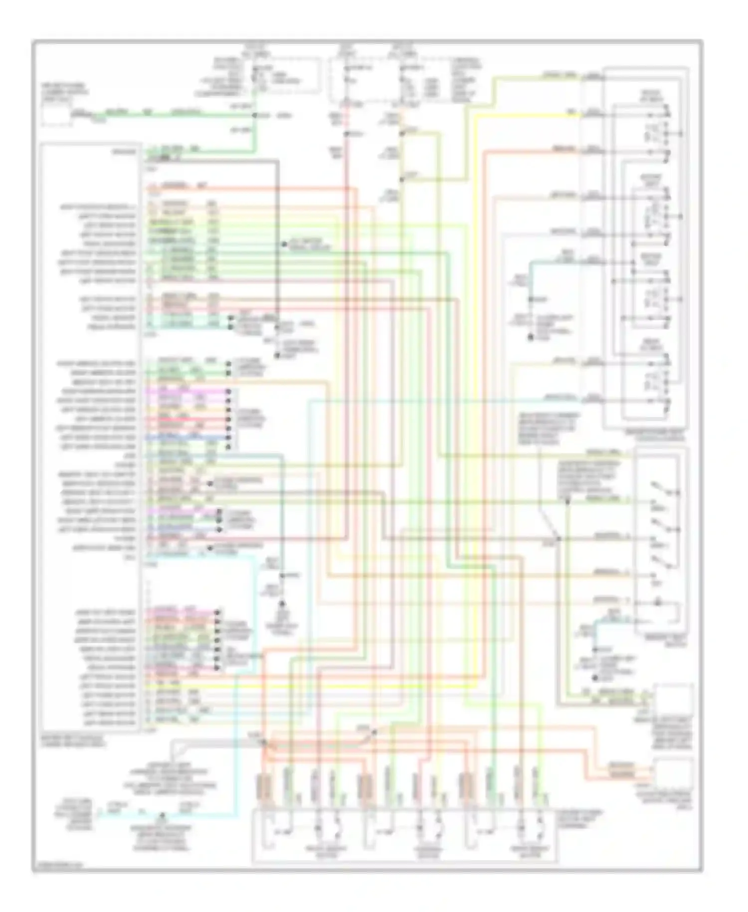 Expedition Ford I (1996-2002): Driver's memory seat circuit