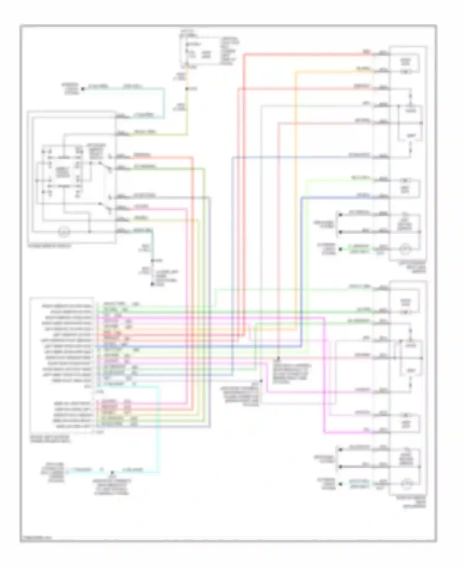 Expedition Ford I (1996-2002): Memory mirrors circuit