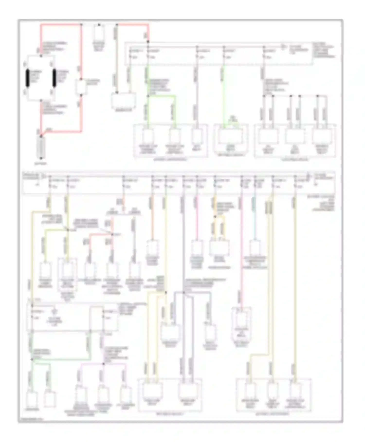 Expedition Ford I (1996-2002): Power distribution circuit (1 of 4)