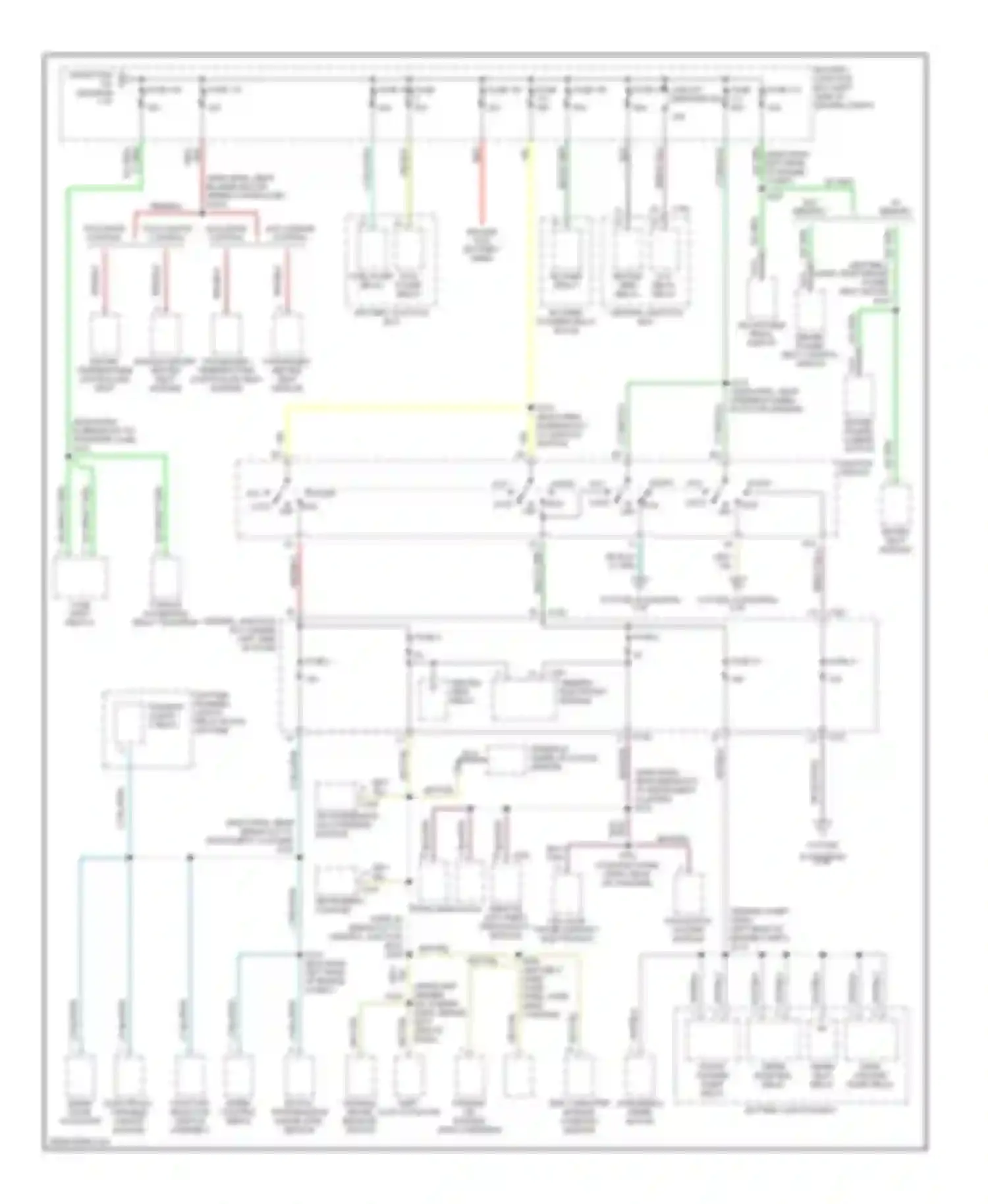 Expedition Ford I (1996-2002): Power distribution circuit (2 of 4)
