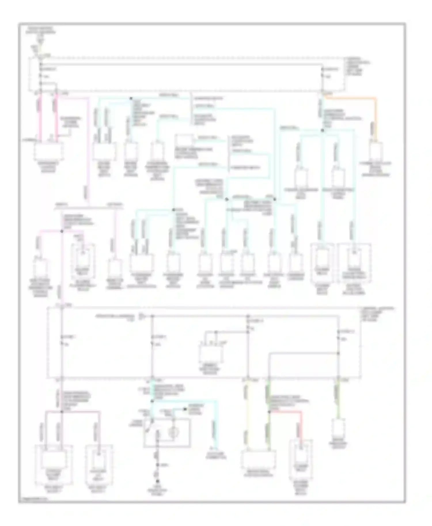 Expedition Ford I (1996-2002): Power distribution circuit (4 of 4)