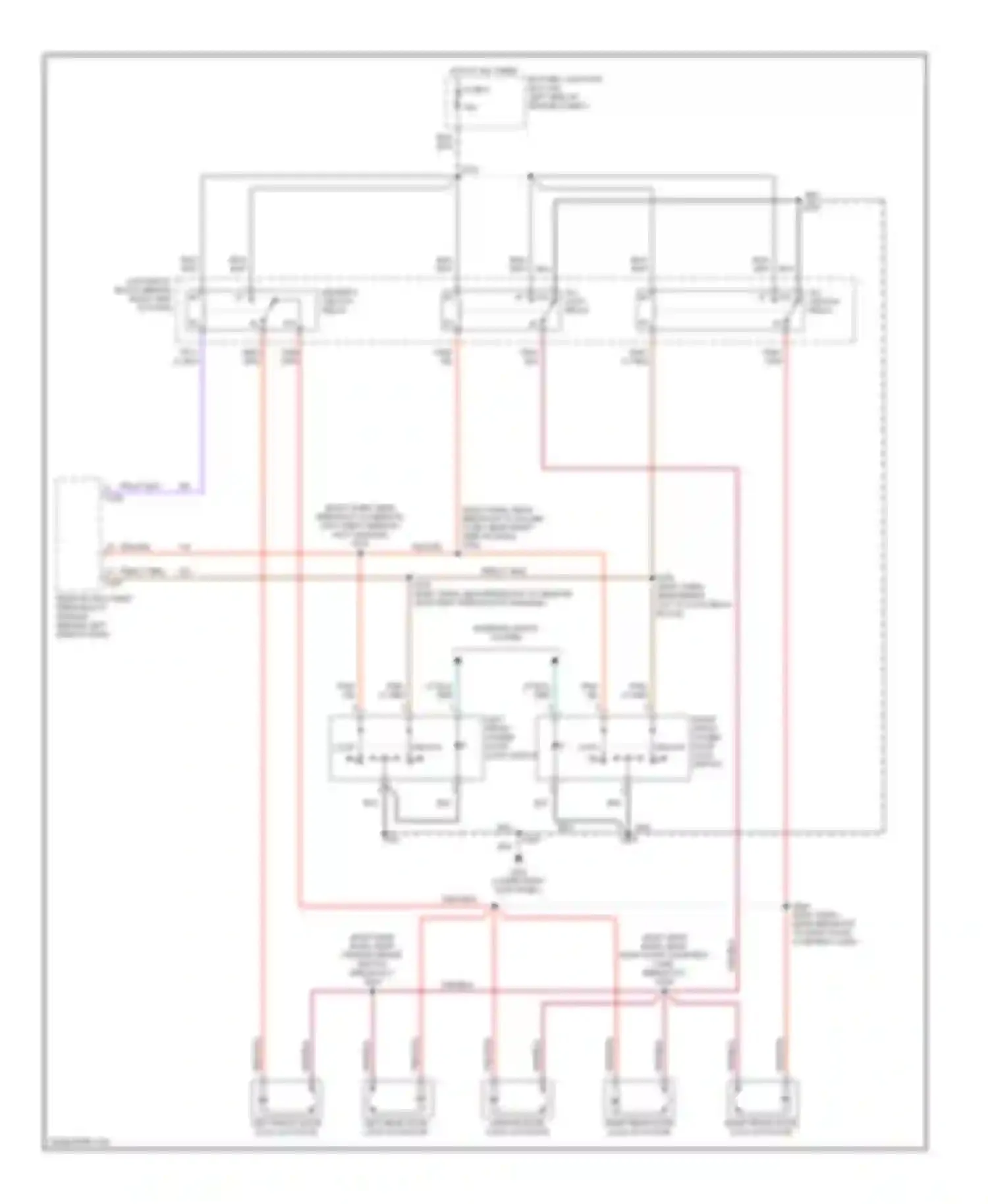 Expedition Ford I (1996-2002): Power door lock circuit