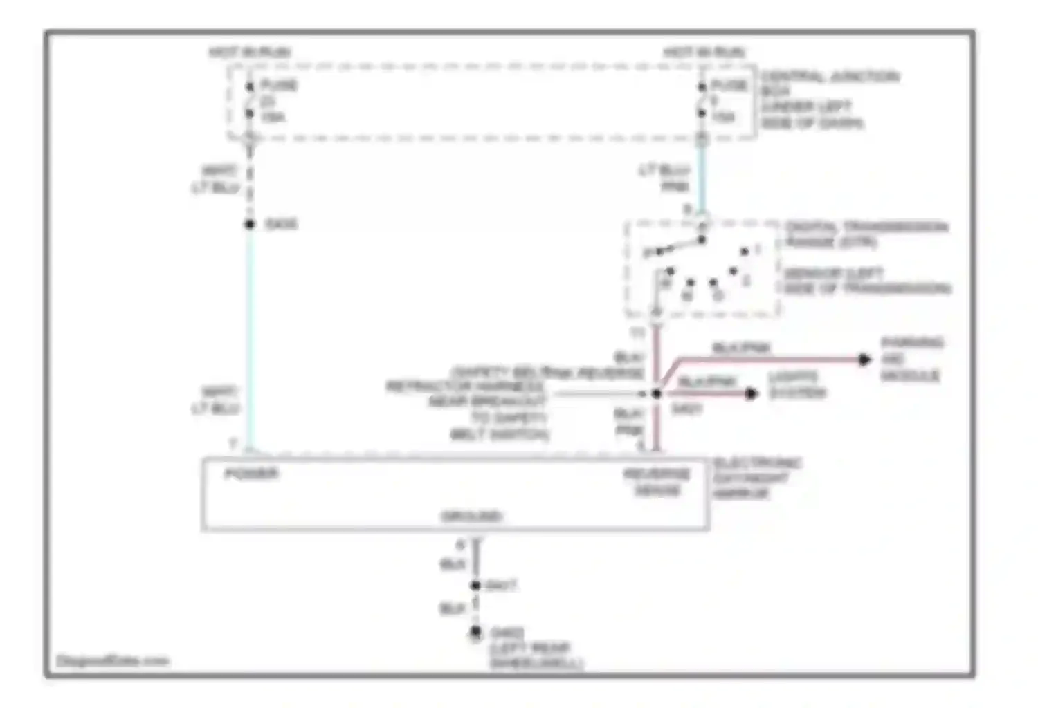 Expedition Ford I (1996-2002): Electronic day/night mirror circuit