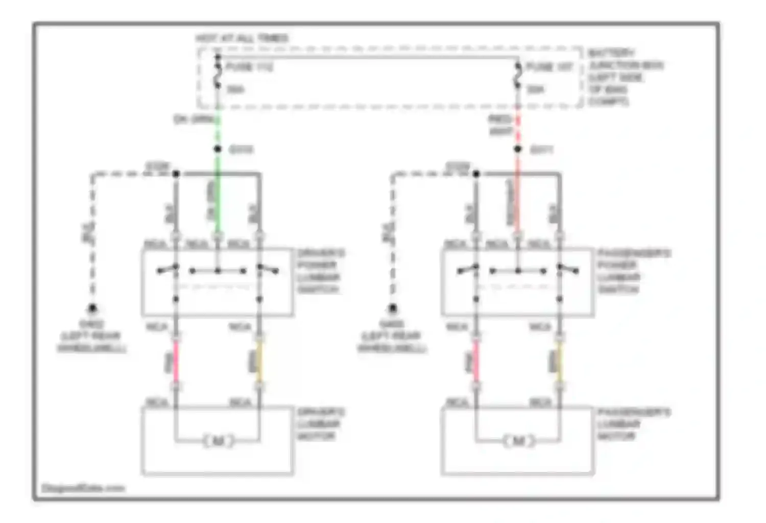Expedition Ford I (1996-2002): Lumbar circuit