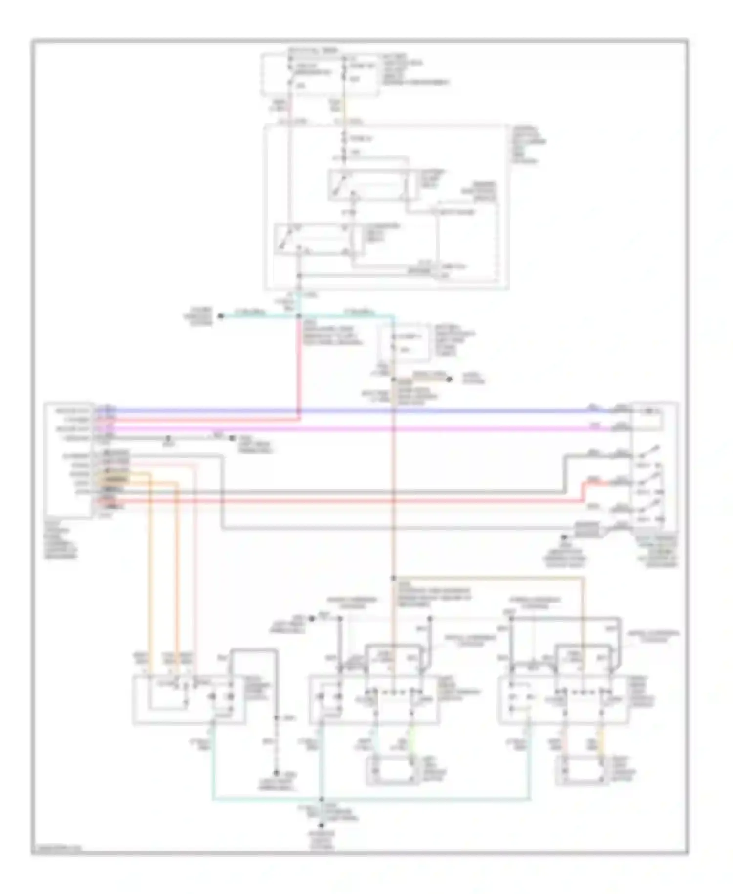 Expedition Ford I (1996-2002): Power top/sunroof circuits