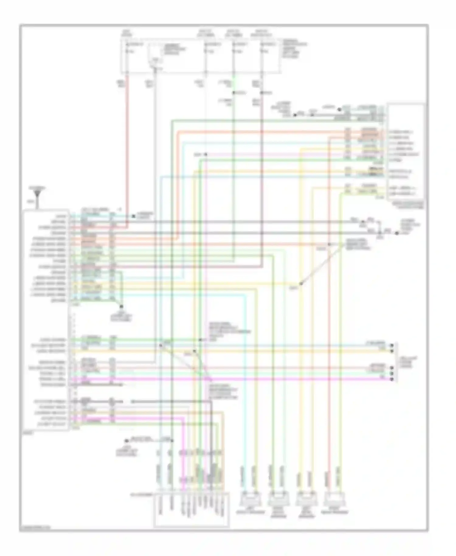 Expedition Ford I (1996-2002): Radio circuits, without amplifier