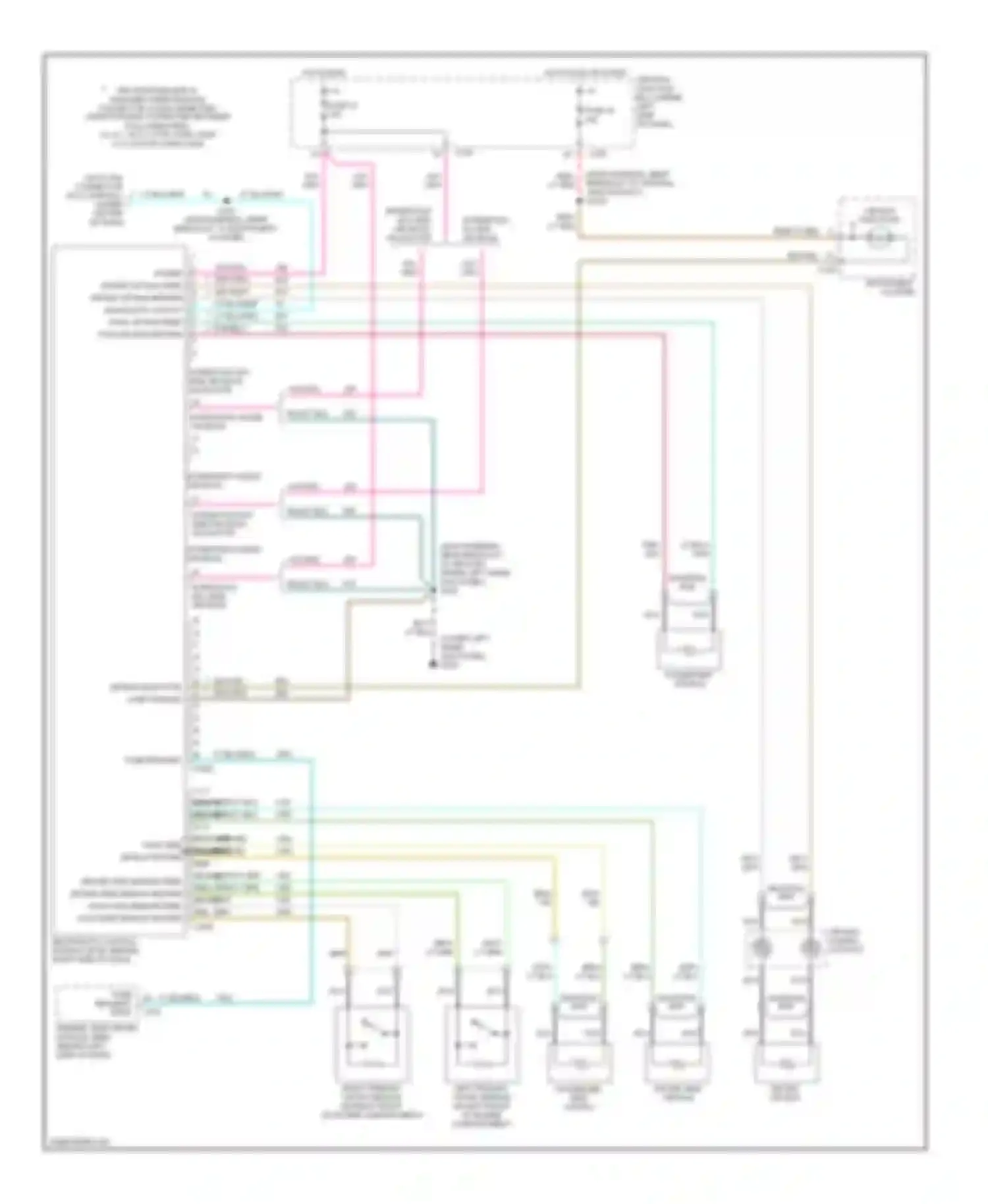 Expedition Ford I (1996-2002): Supplemental restraint circuit