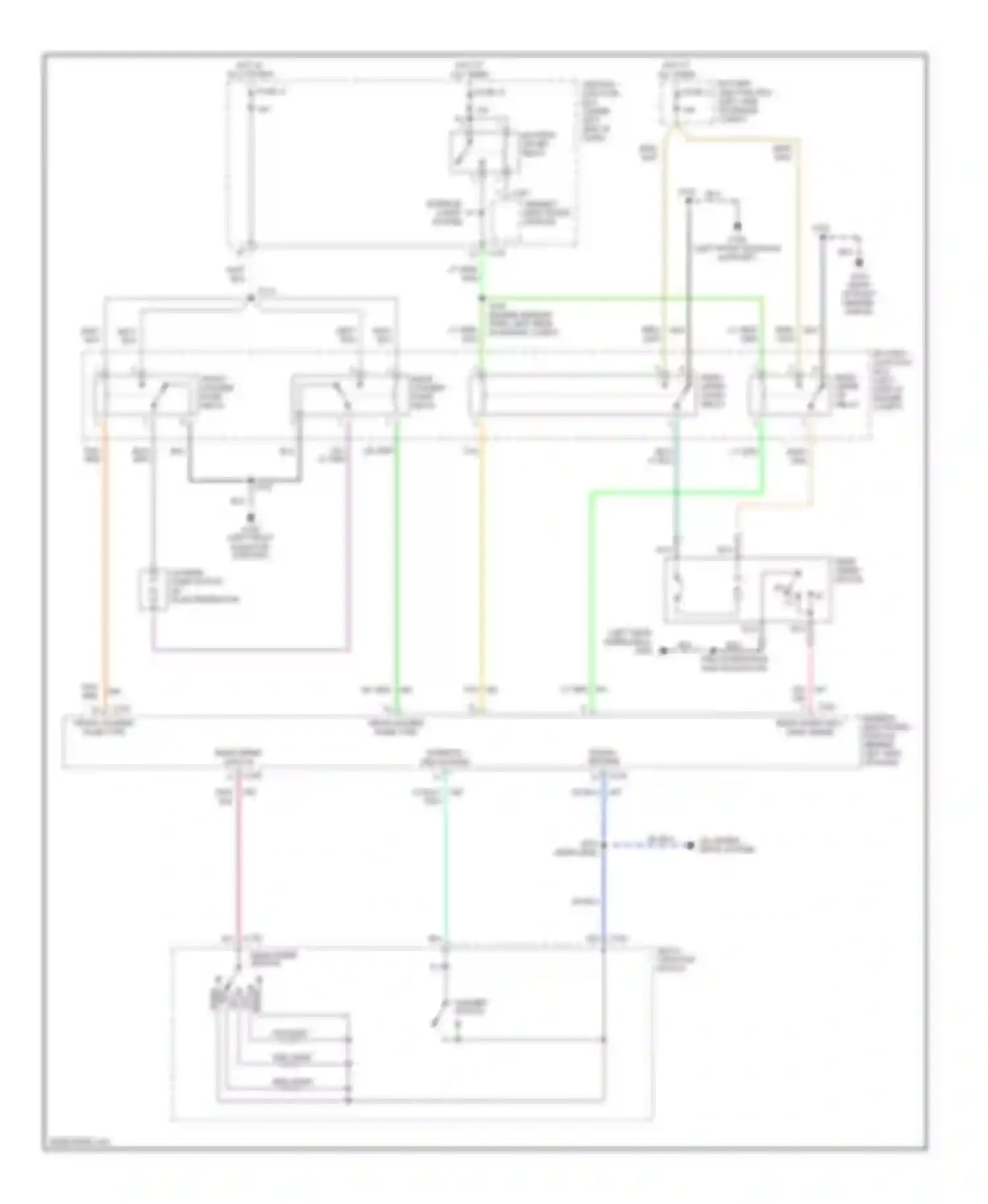 Expedition Ford I (1996-2002): Rear washer/wiper circuit