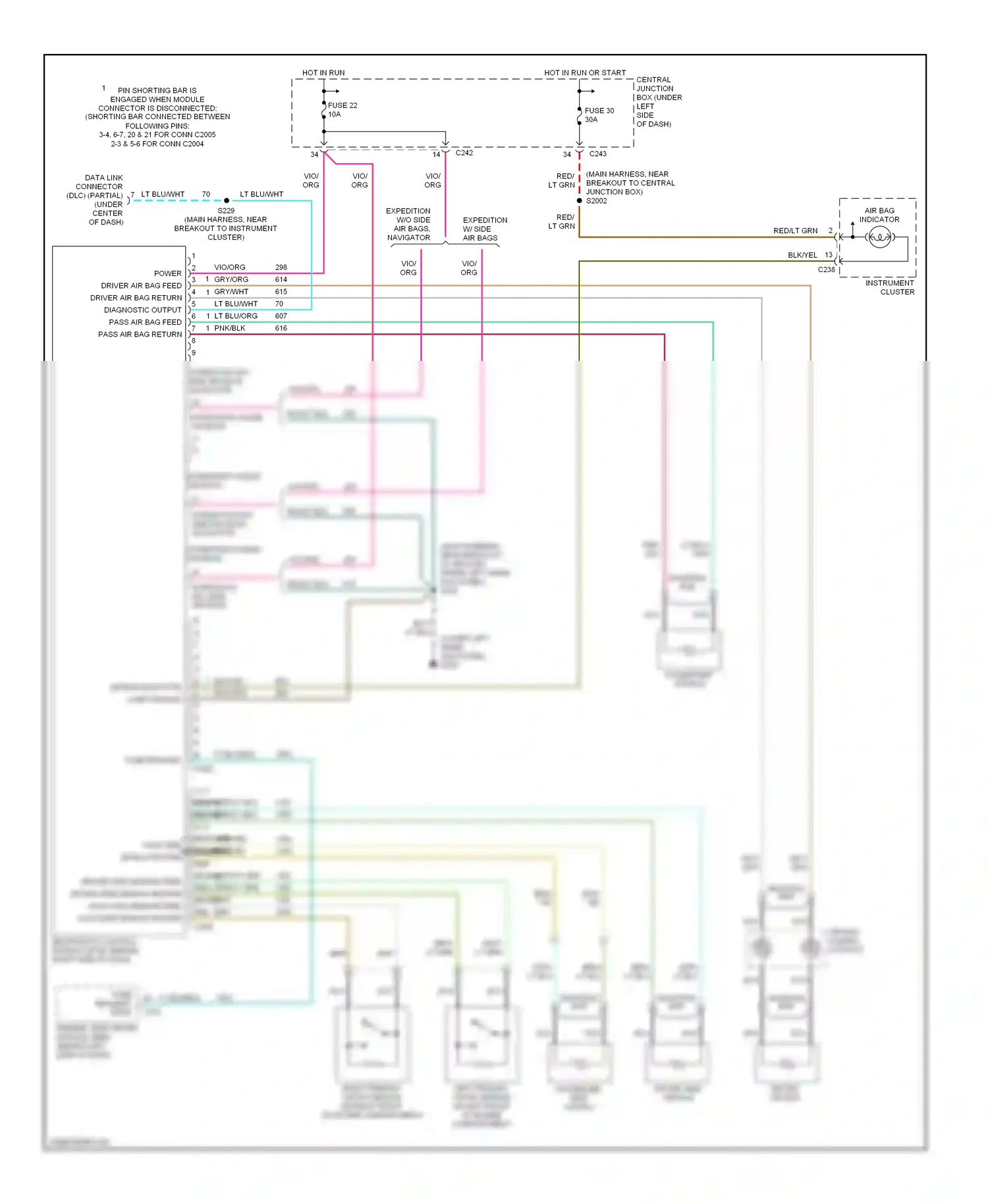 Wiring diagram blk for Ford Expedition I (1996-2002) (66 of 67)