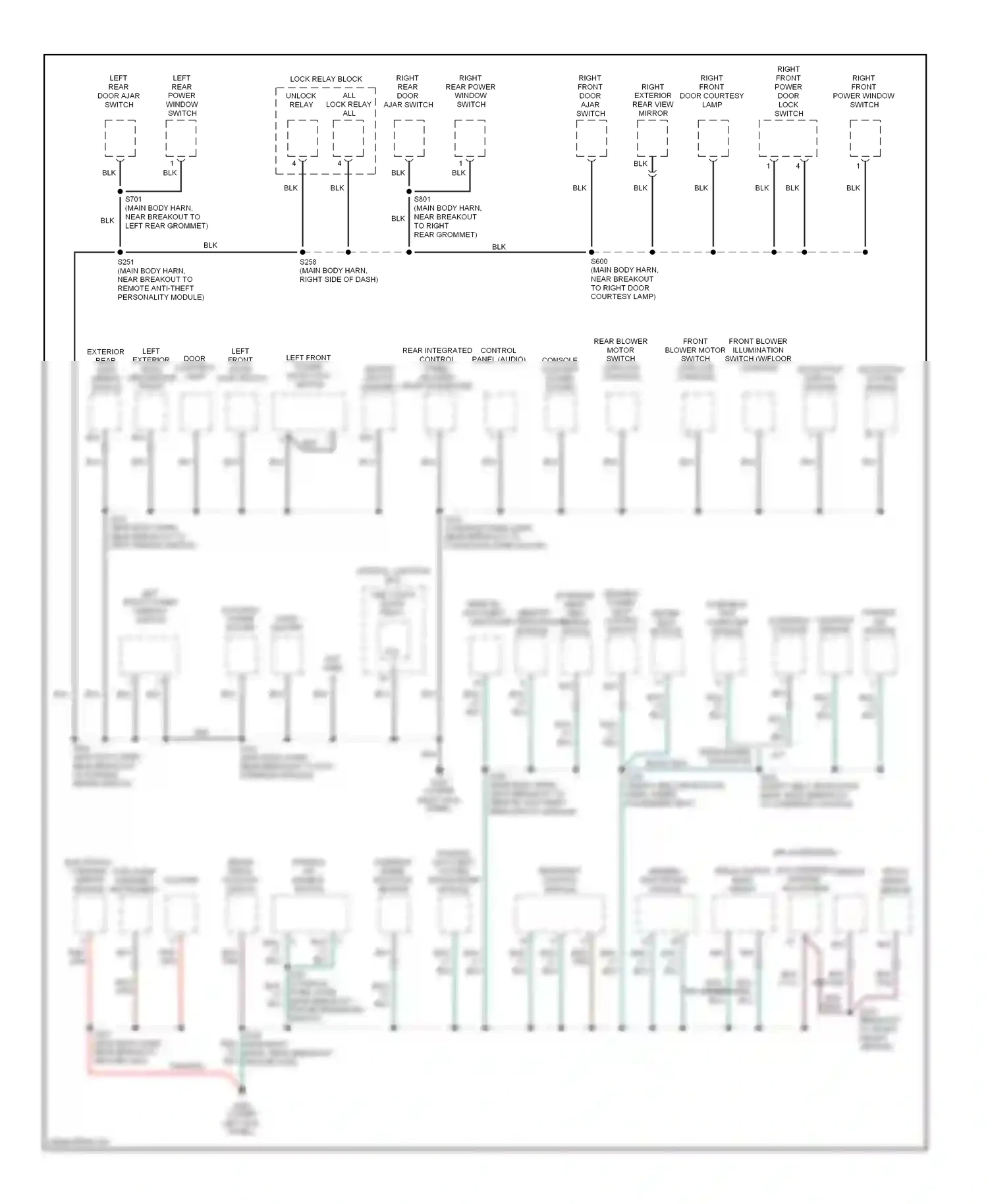 Wiring diagram front height sensor for Ford Expedition I (1996-2002) (1 of 1)