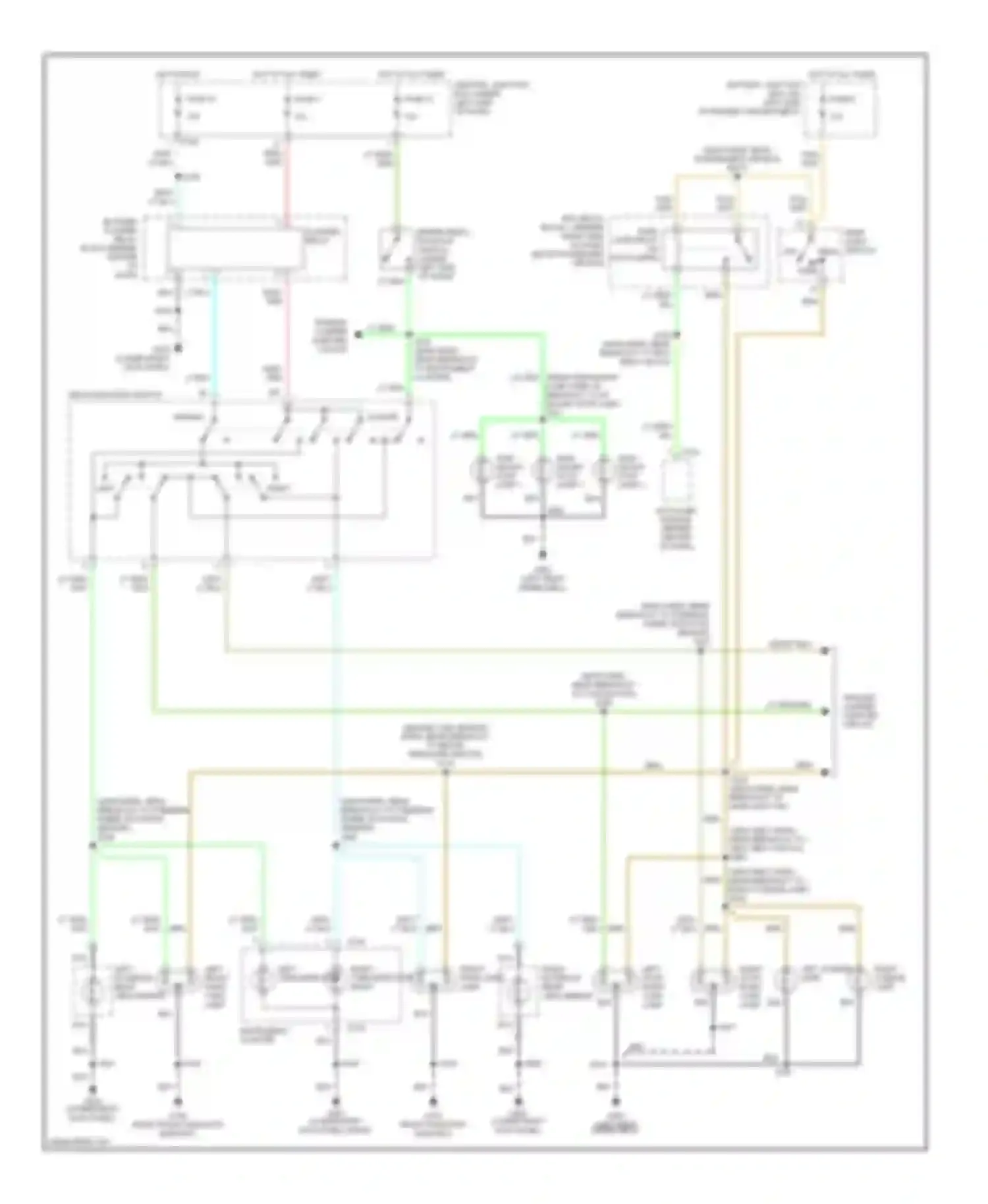 Wiring diagram multi- function switch for Ford Expedition I (1996-2002) (3 of 8)