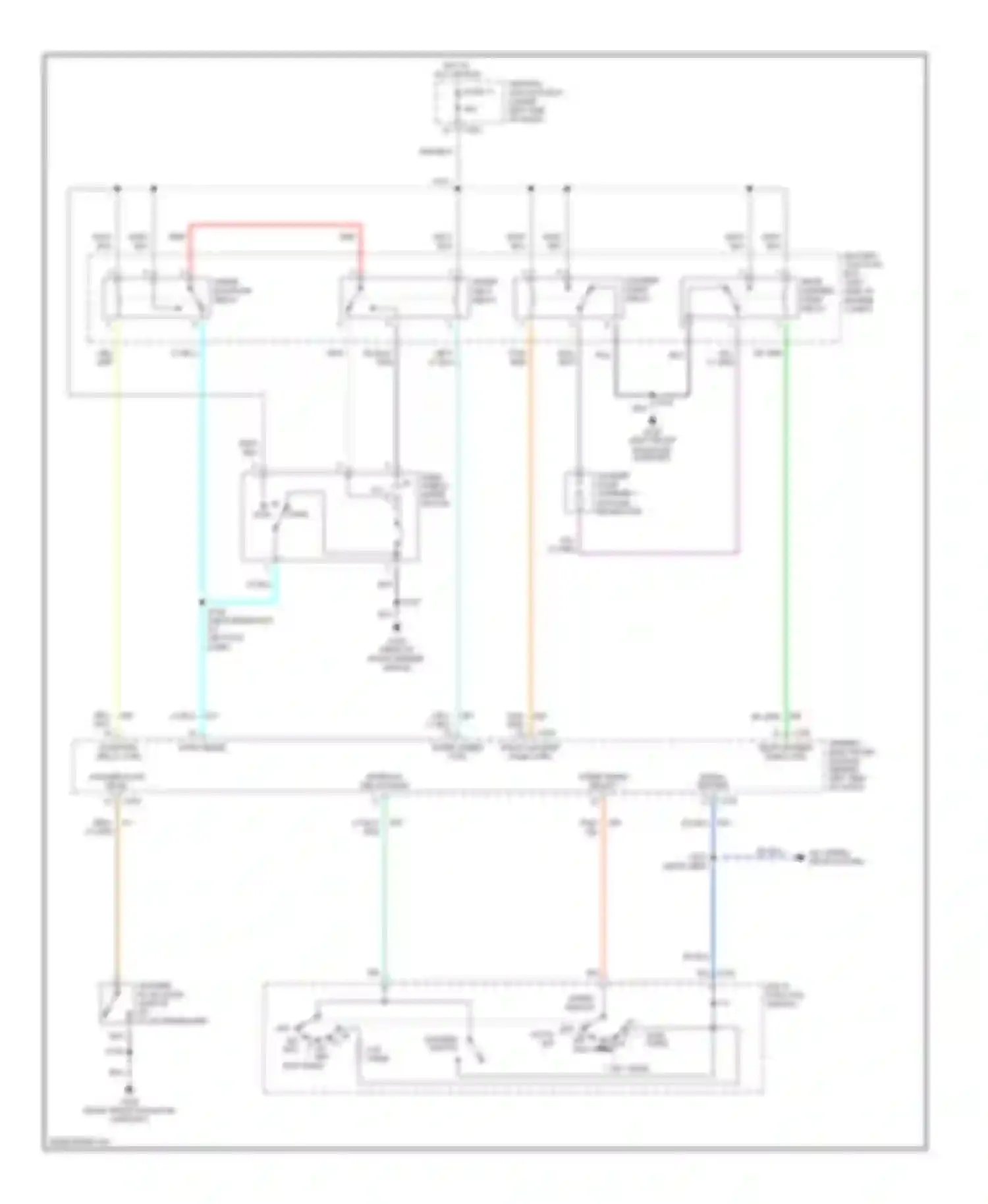 Wiring diagram multi- function switch for Ford Expedition I (1996-2002) (4 of 8)
