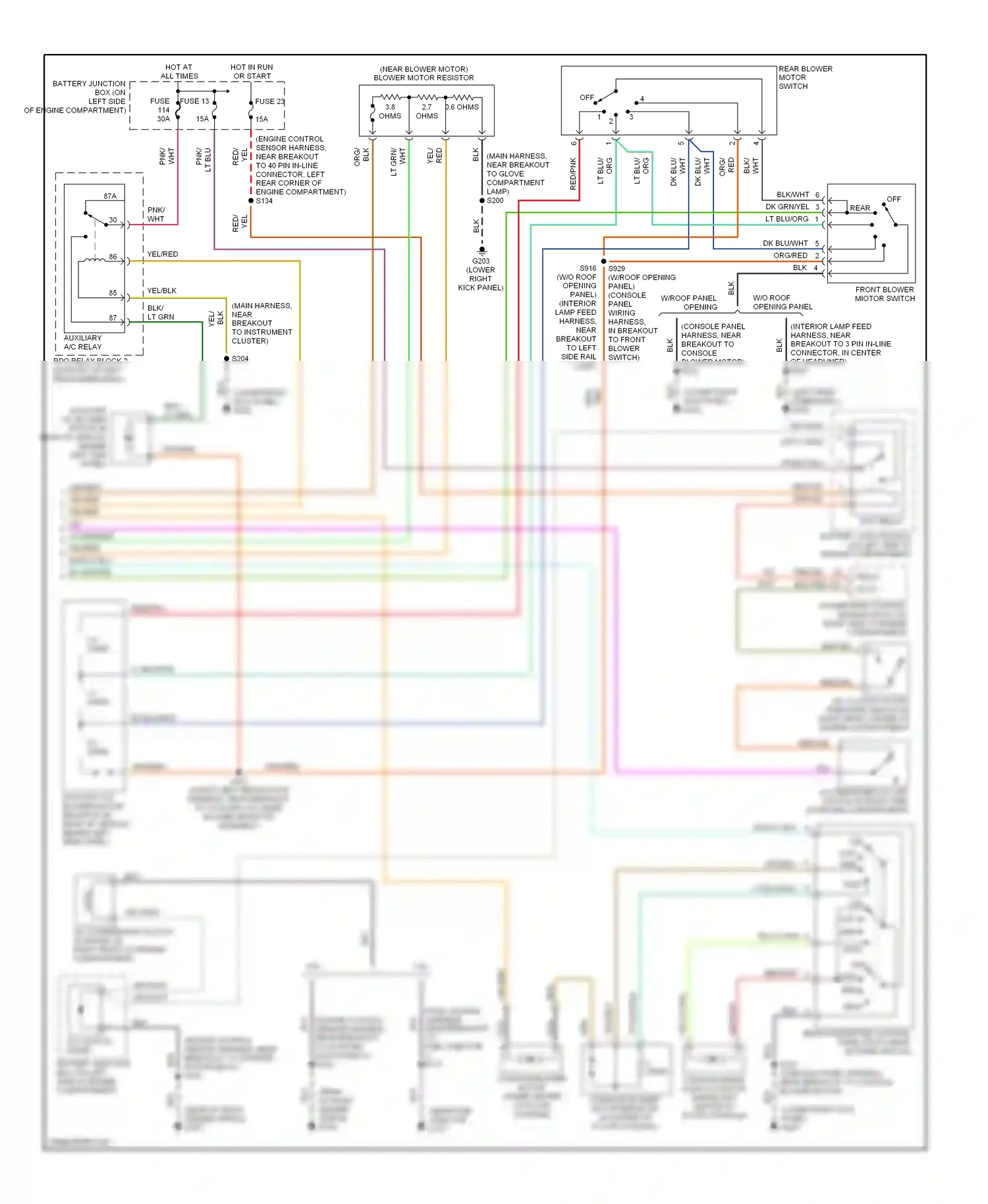 Wiring diagram nca for Ford Expedition I (1996-2002) (9 of 45)