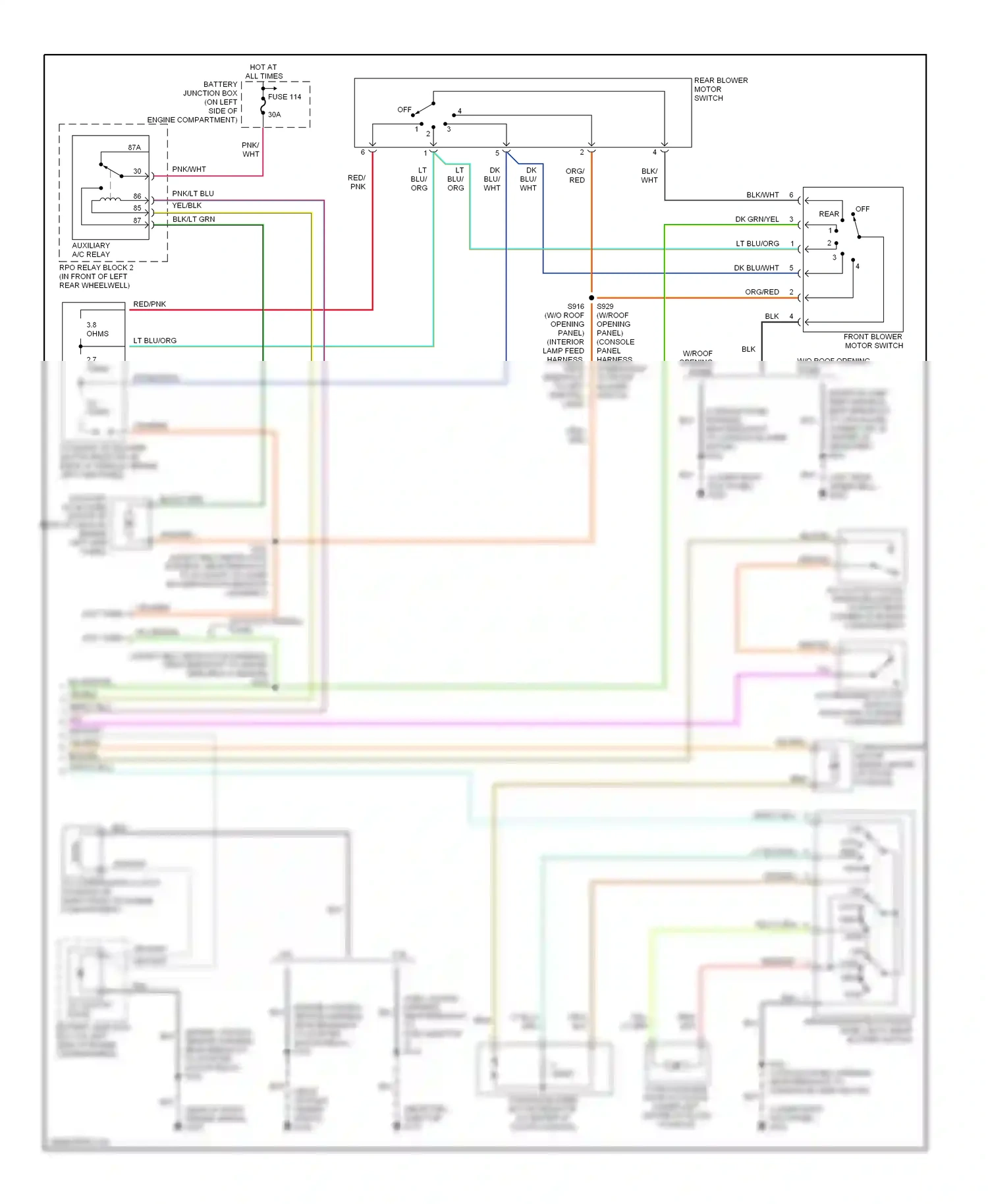 Wiring diagram off rear for Ford Expedition I (1996-2002) (1 of 2)