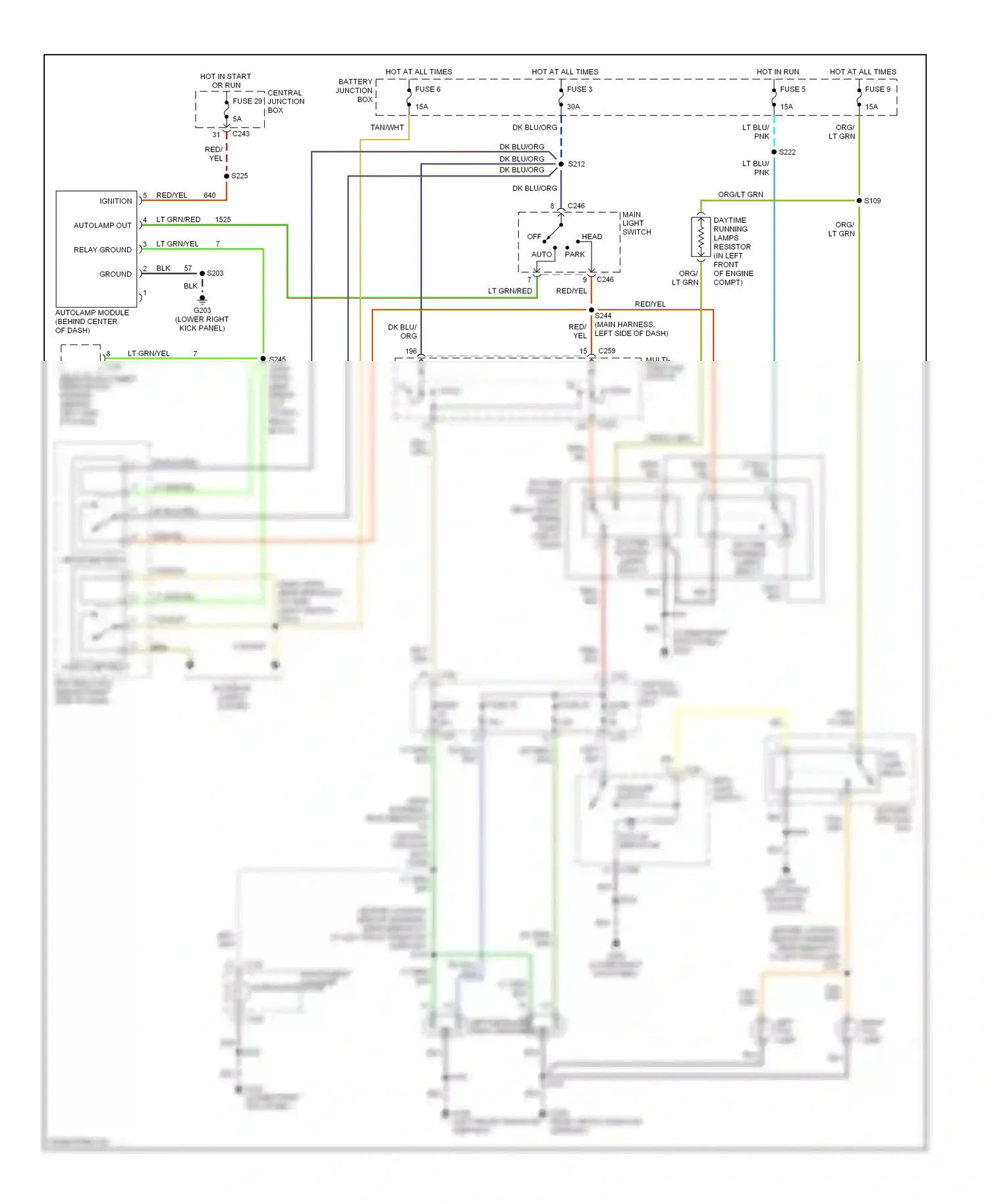 Wiring diagram pnk for Ford Expedition I (1996-2002) (11 of 32)