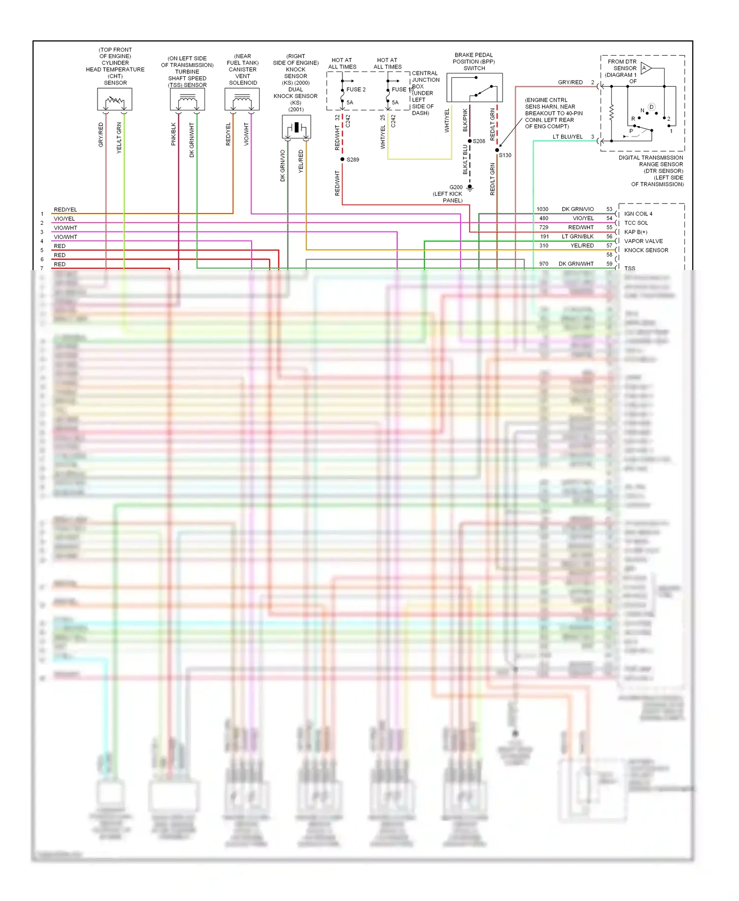 Wiring diagram pnk/blk for Ford Expedition I (1996-2002) (10 of 11)
