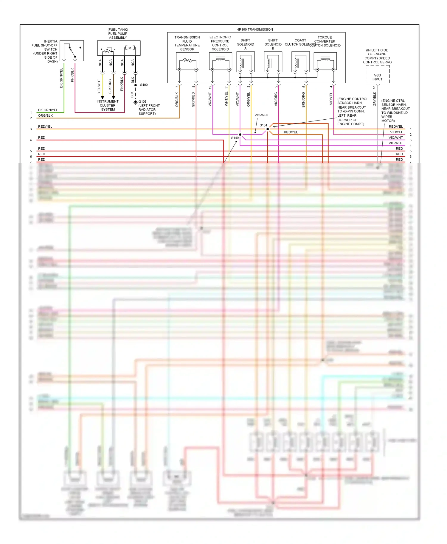 Wiring diagram pnk/blk for Ford Expedition I (1996-2002) (9 of 11)