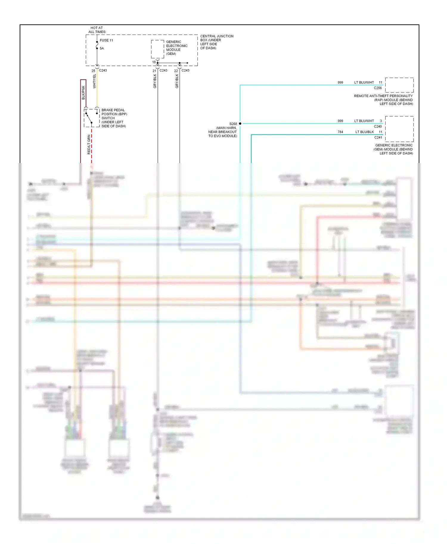 Wiring diagram red for Ford Expedition I (1996-2002) (12 of 59)