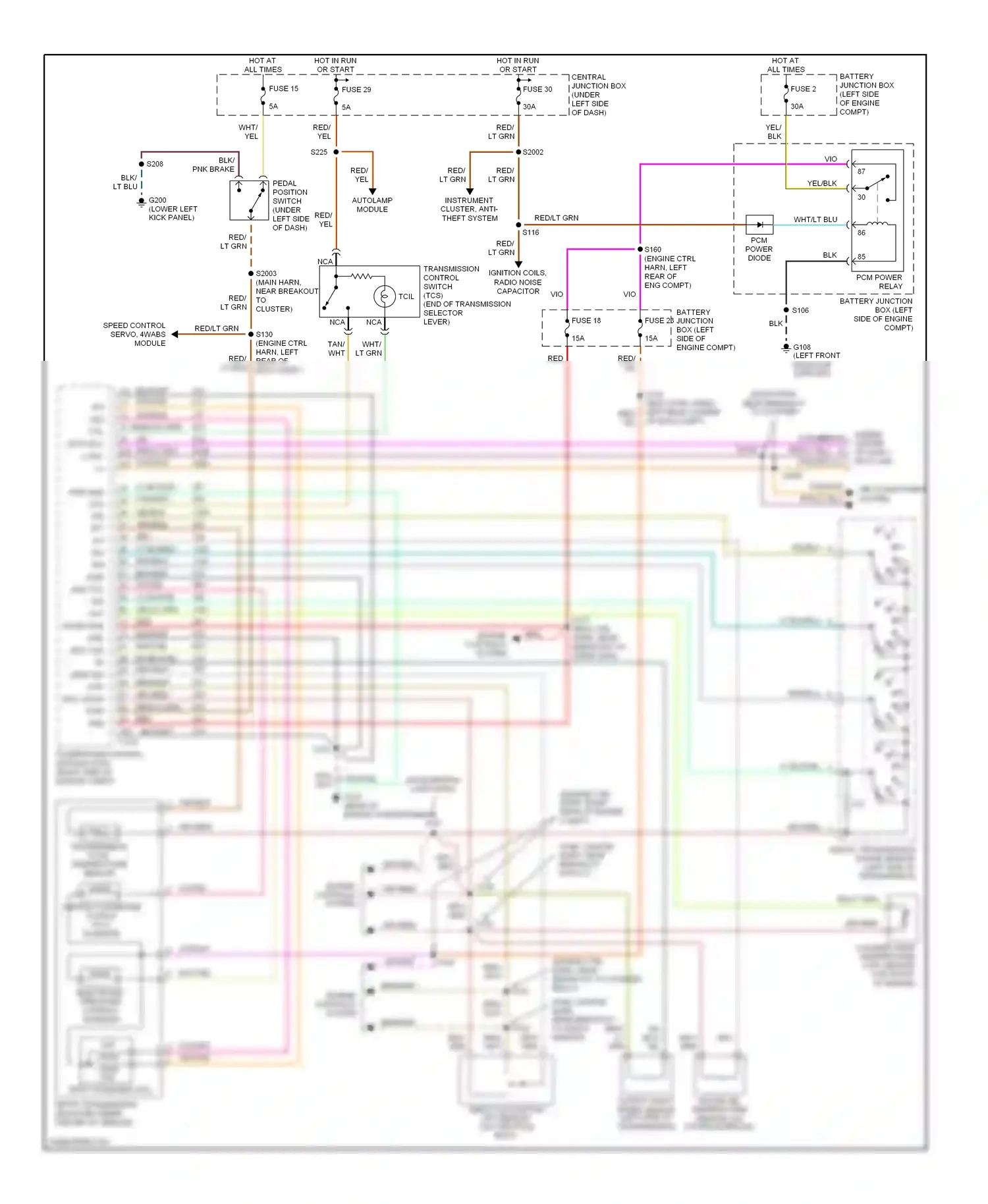 Wiring diagram vio for Ford Expedition I (1996-2002) (23 of 30)