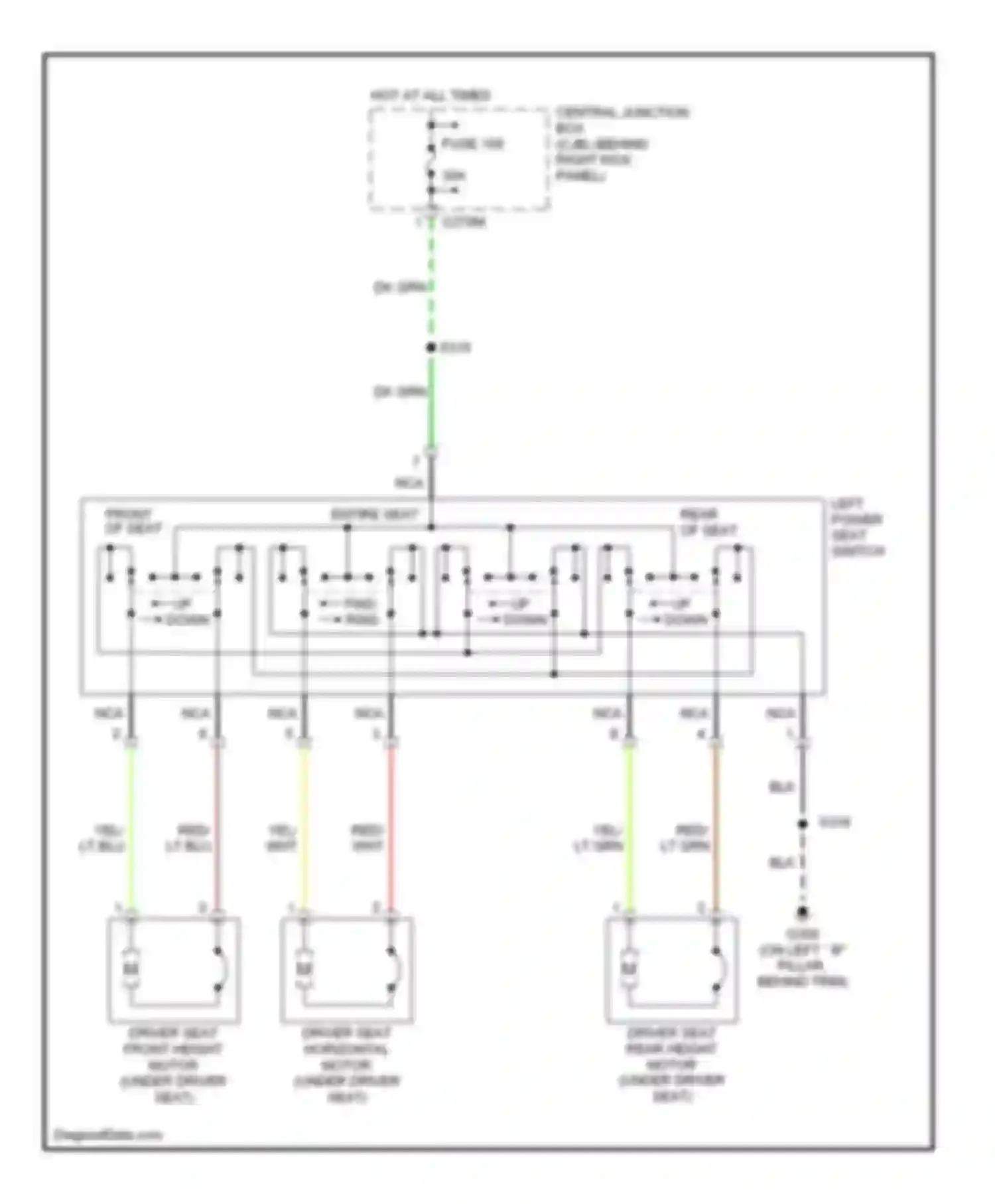 Expedition Ford II (2002-2006): Driver seat circuit