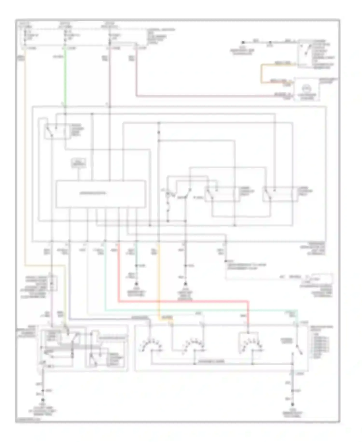 Expedition Ford II (2002-2006): Front wiper/washer circuit