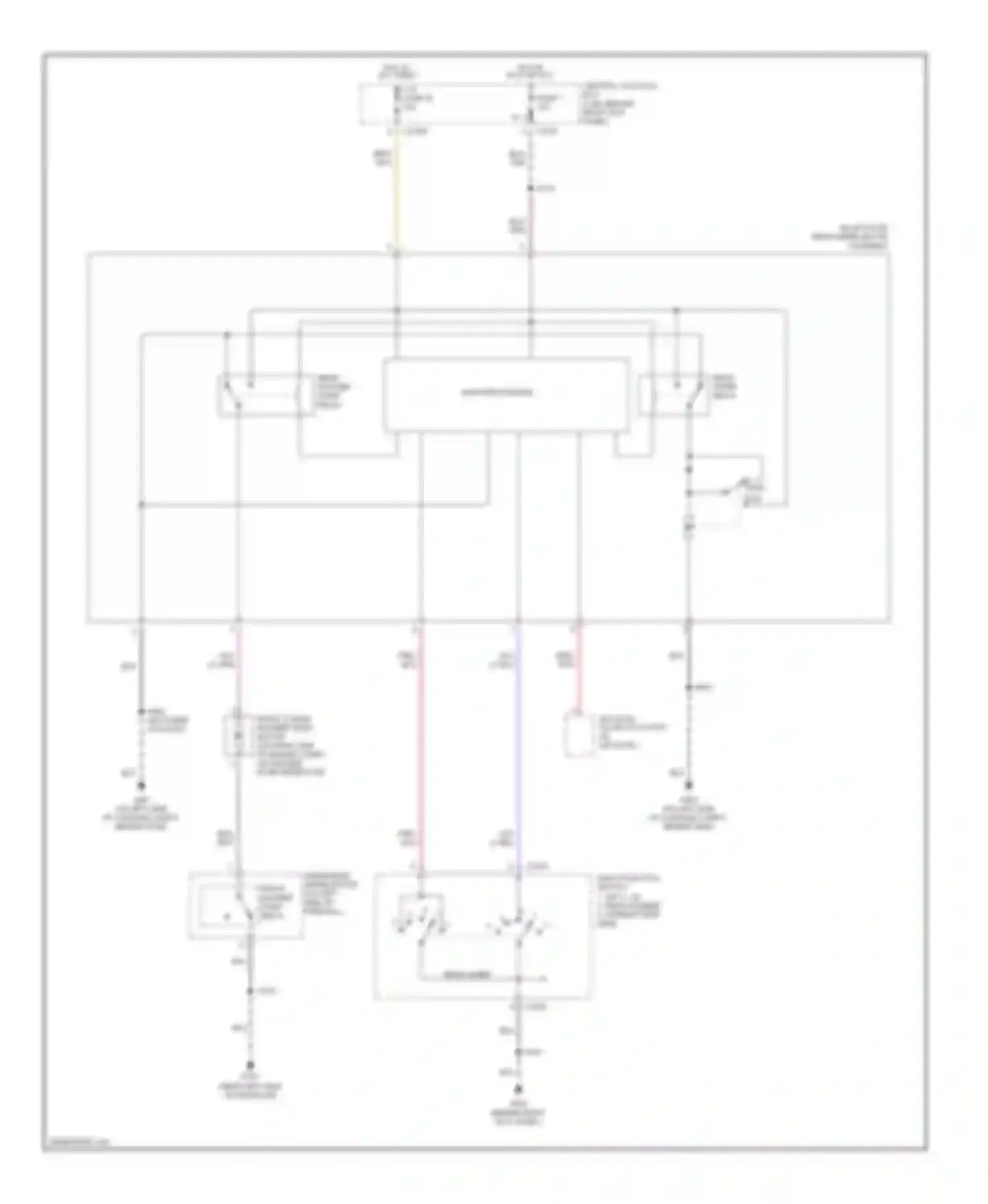 Expedition Ford II (2002-2006): Rear washer/wiper circuit