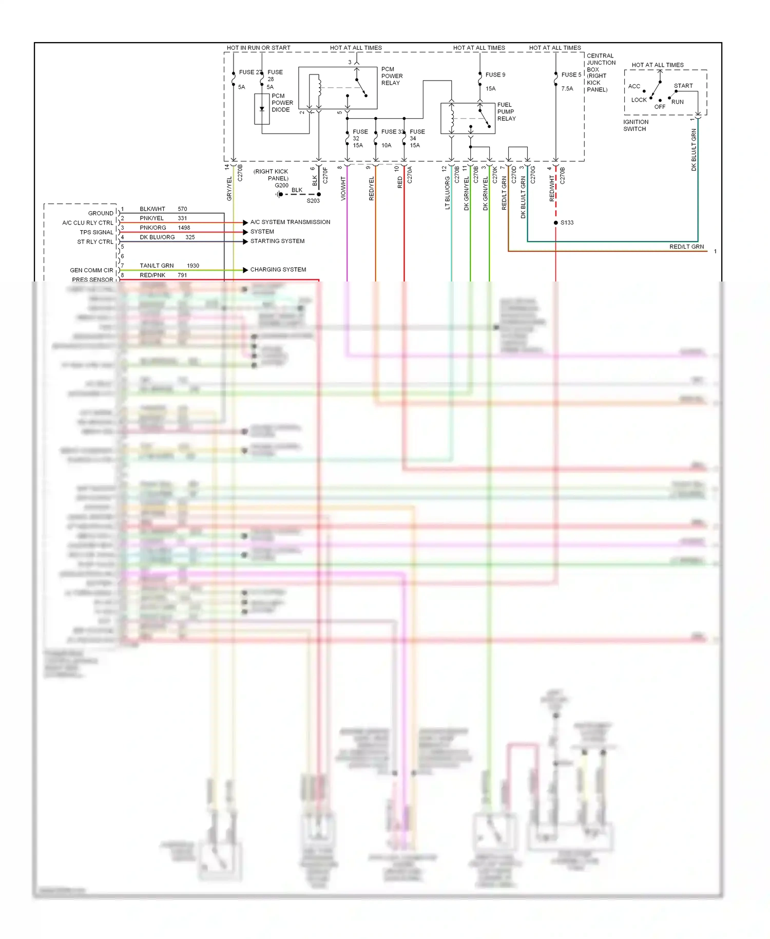 Wiring diagram anti-theft system for Ford Expedition II (2002-2006) (1 of 2)