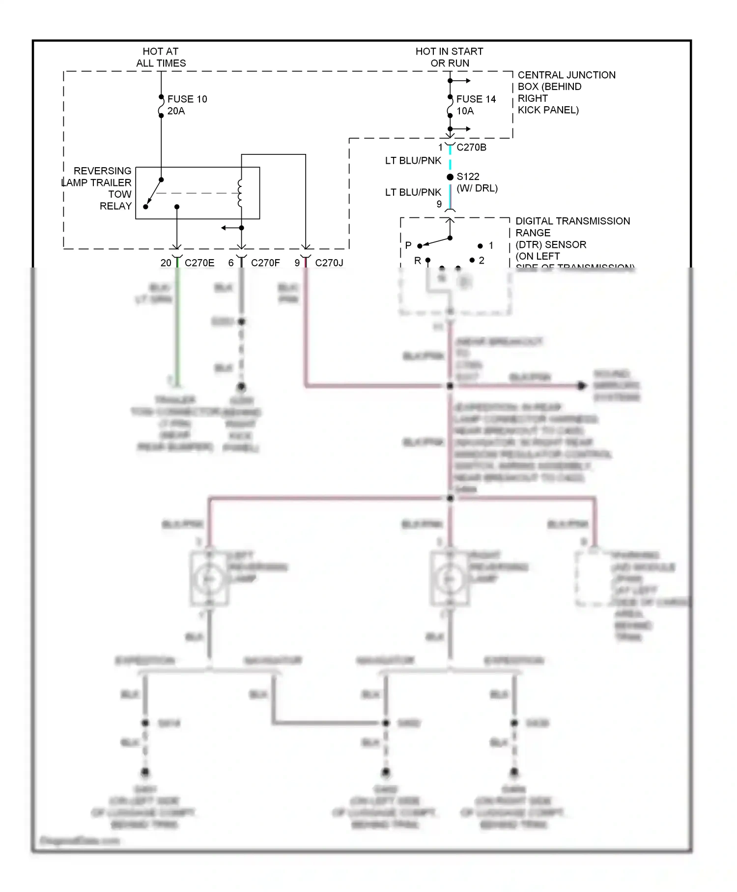 Wiring diagram blk for Ford Expedition II (2002-2006) (11 of 61)