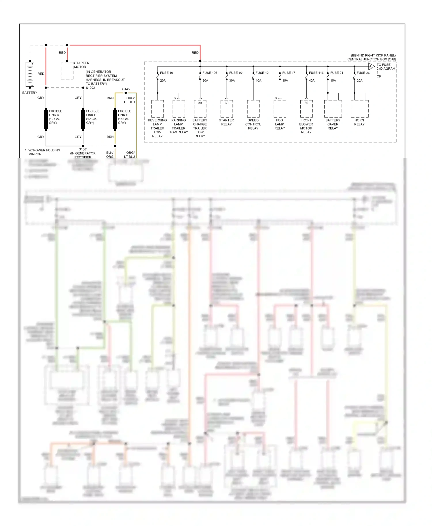 Ford Expedition II (2002-2006) clock wiring diagram  (2 of 2)