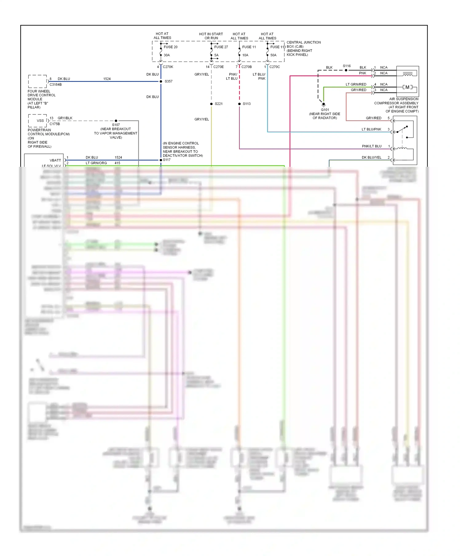 Wiring diagram electronic power steering system for Ford Expedition II (2002-2006) (1 of 1)