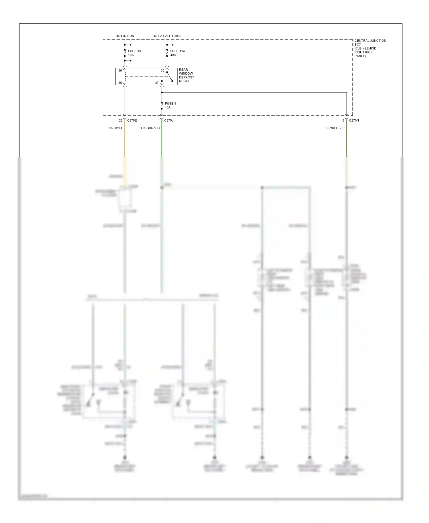 Wiring diagram fuse 13 for Ford Expedition II (2002-2006) (3 of 6)