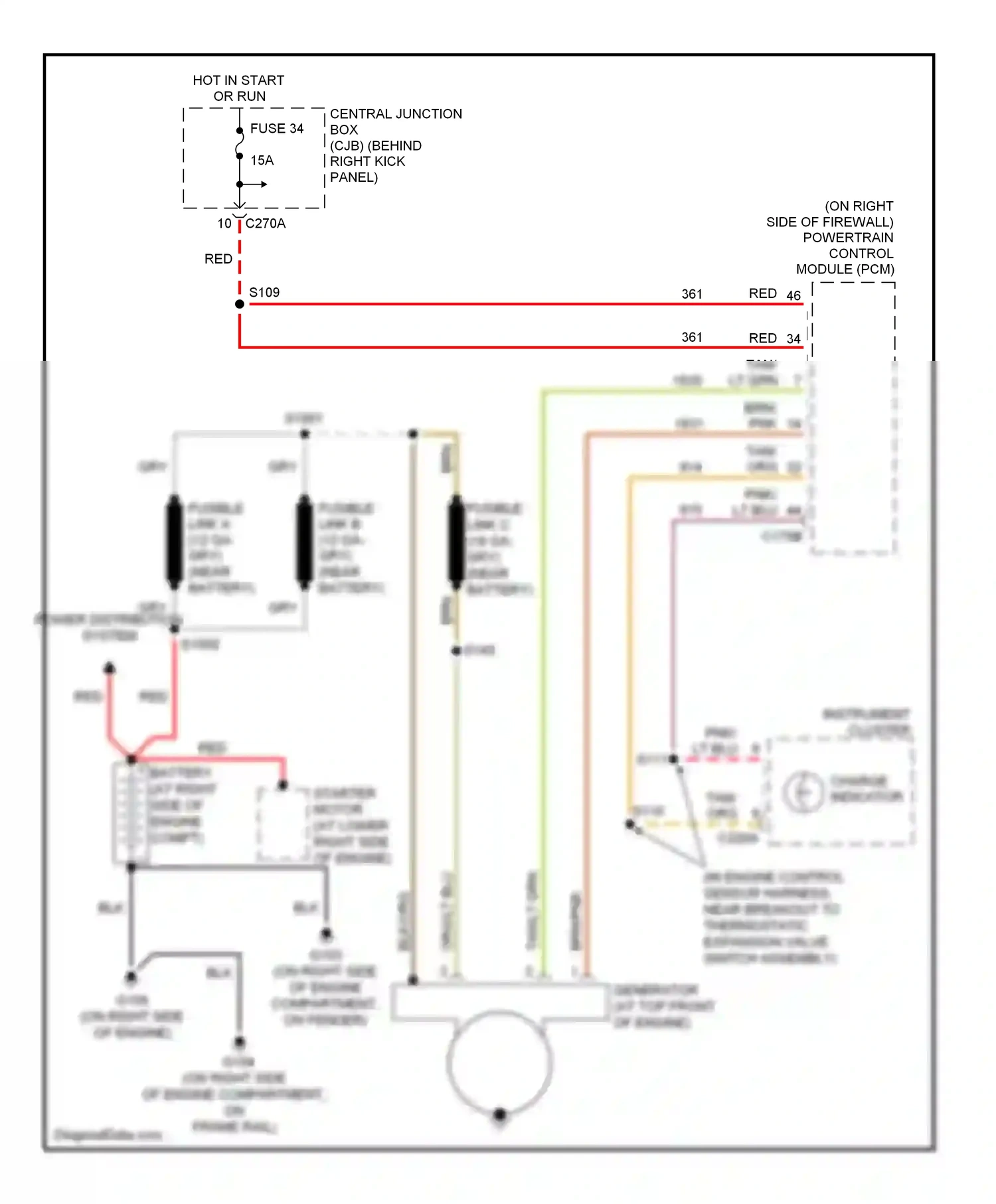 Wiring diagram fuse 34 for Ford Expedition II (2002-2006) (2 of 2)