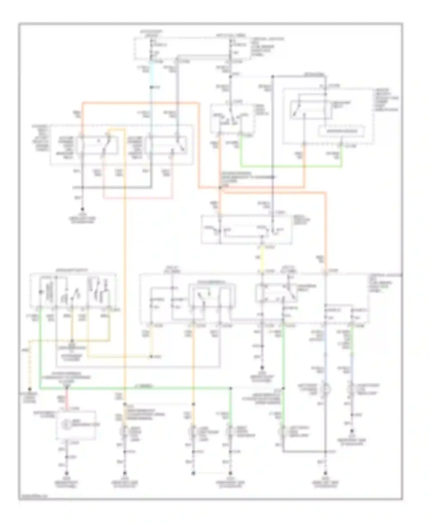 Wiring diagram left front low beam lamp for Ford Expedition II (2002-2006)