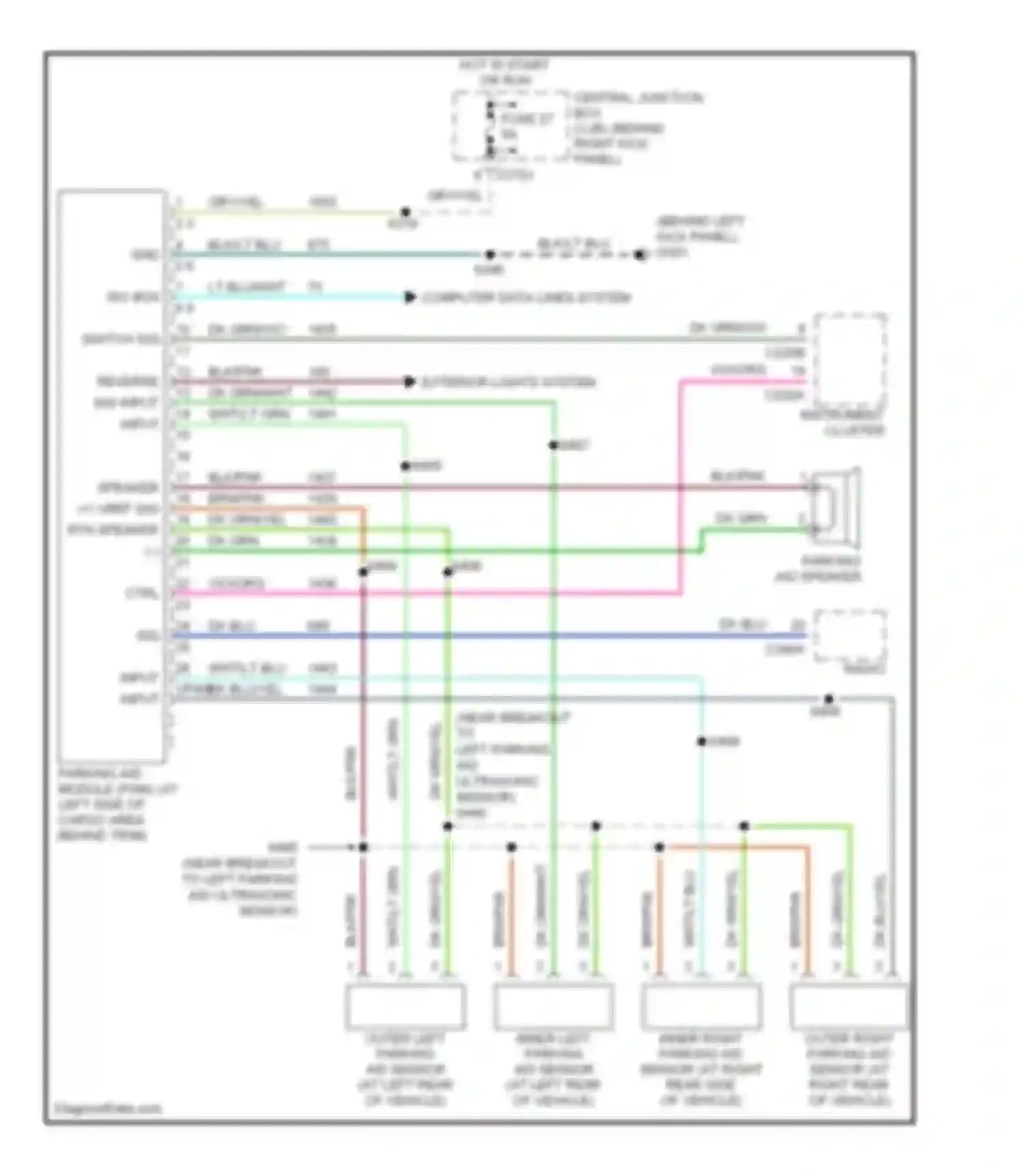 Wiring diagram switch sig for Ford Expedition II (2002-2006)