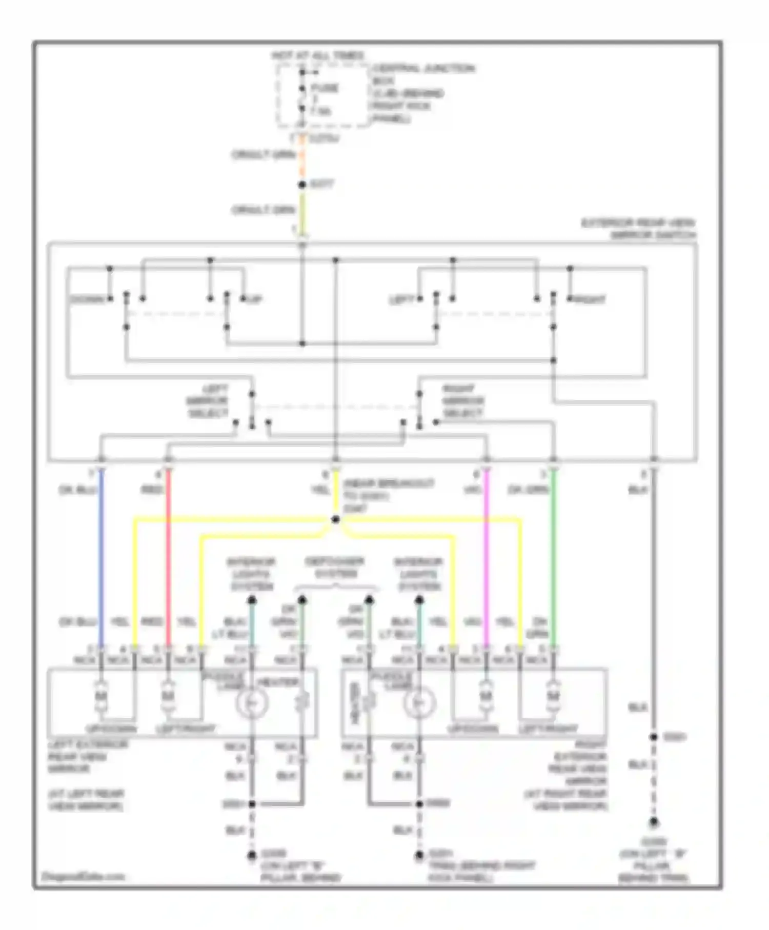 Wiring diagram (near breakout for Ford Expedition II (2002-2006) (10 of 13)