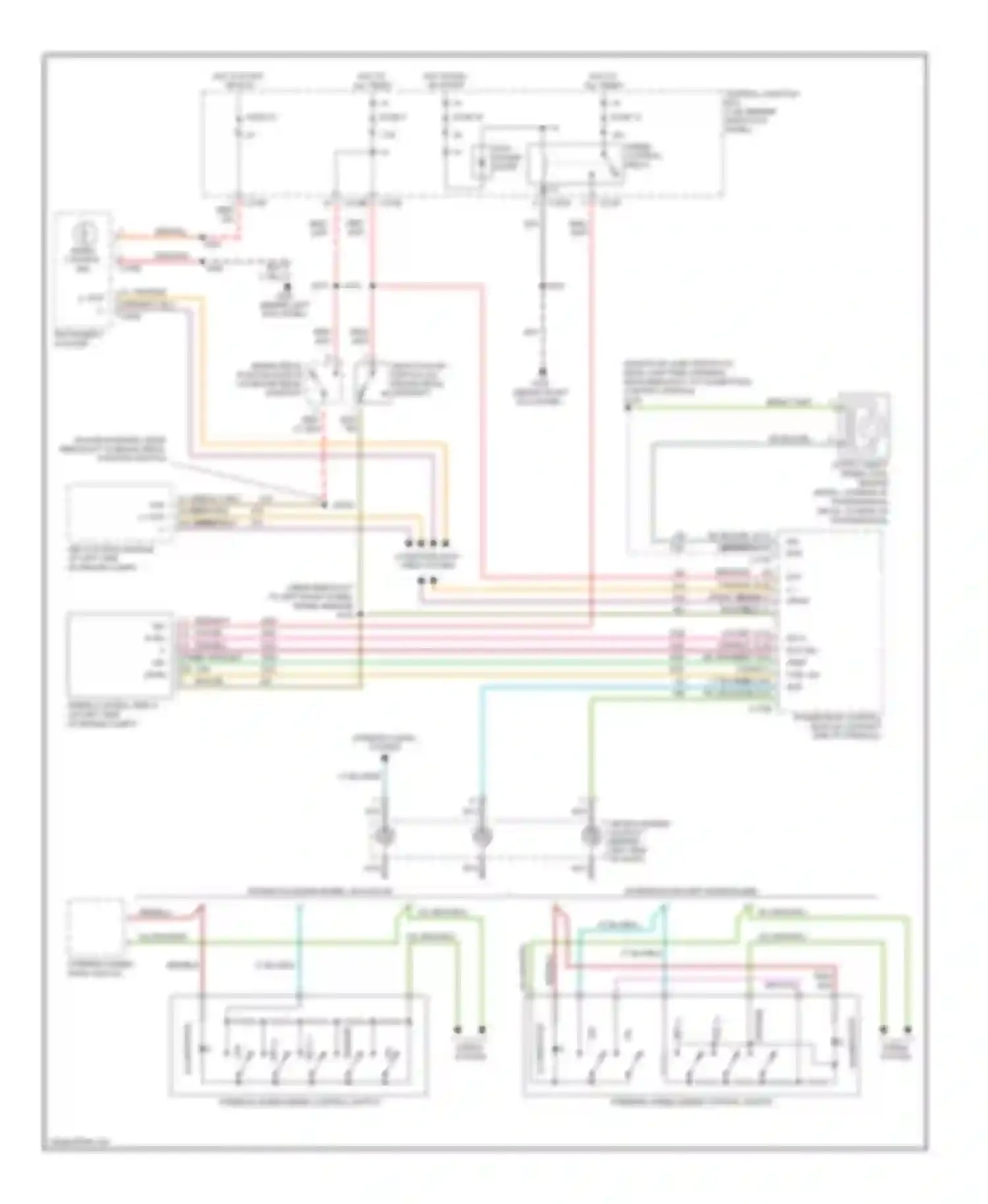 Wiring diagram steering wheel/speed control switch for Ford Expedition II (2002-2006)