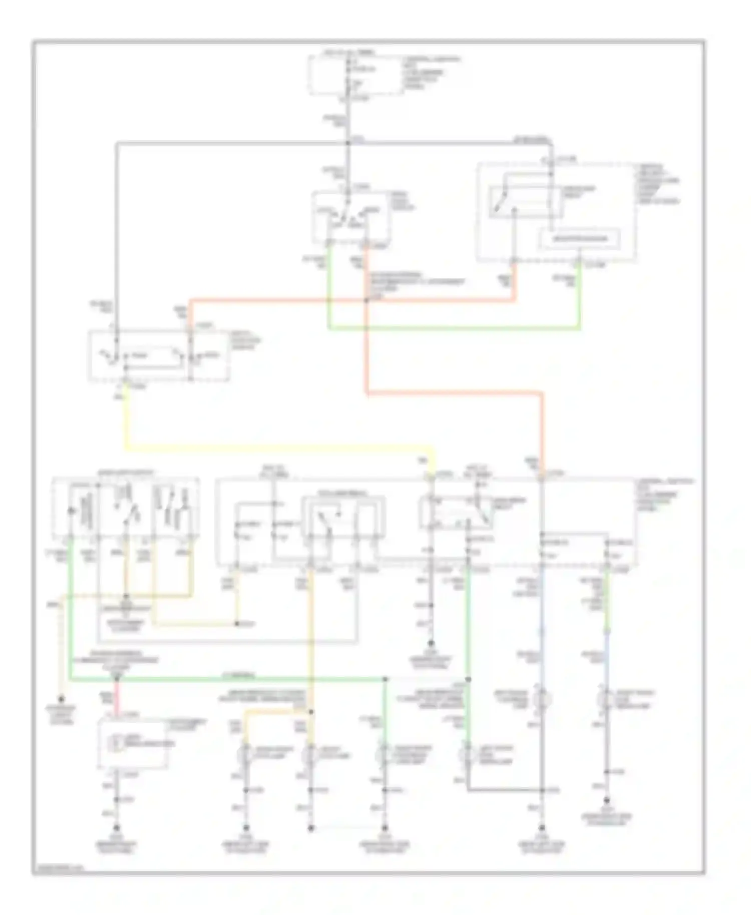 Wiring diagram left front low beam lamp for Ford Expedition II (2002-2006)