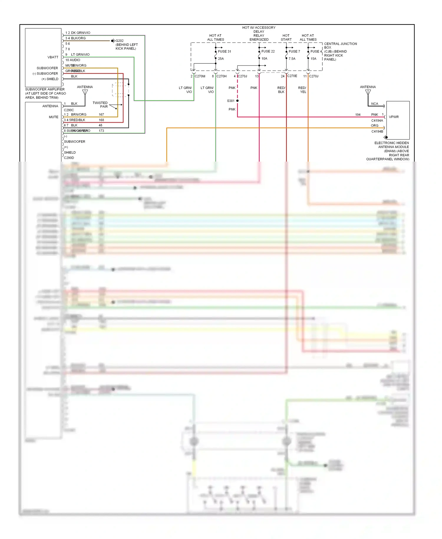 Wiring diagram pnk for Ford Expedition II (2002-2006) (16 of 33)