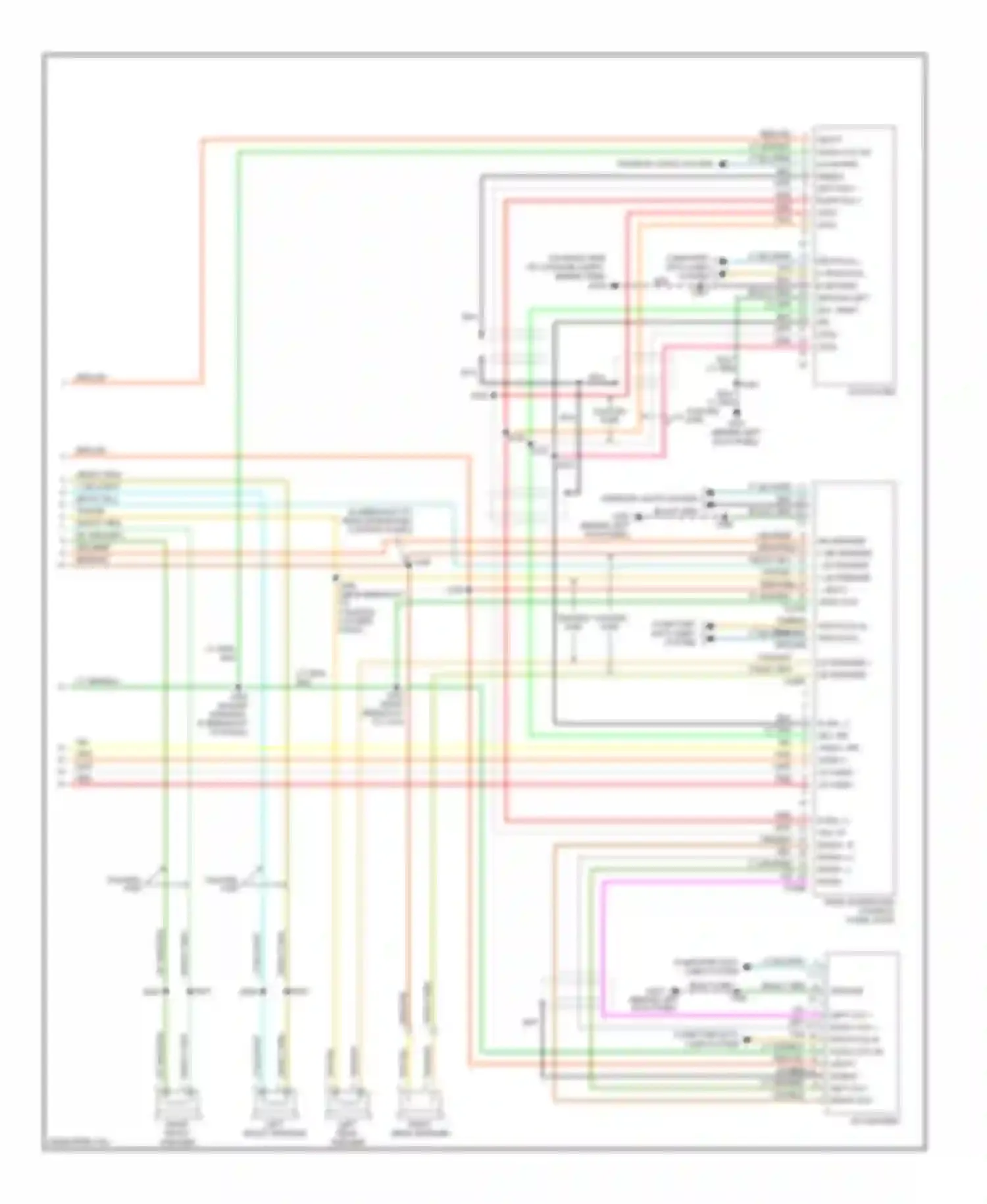 Wiring diagram r sig + l sig + r radio - r radio + l radio - l radio + for Ford Expedition II (2002-2006)