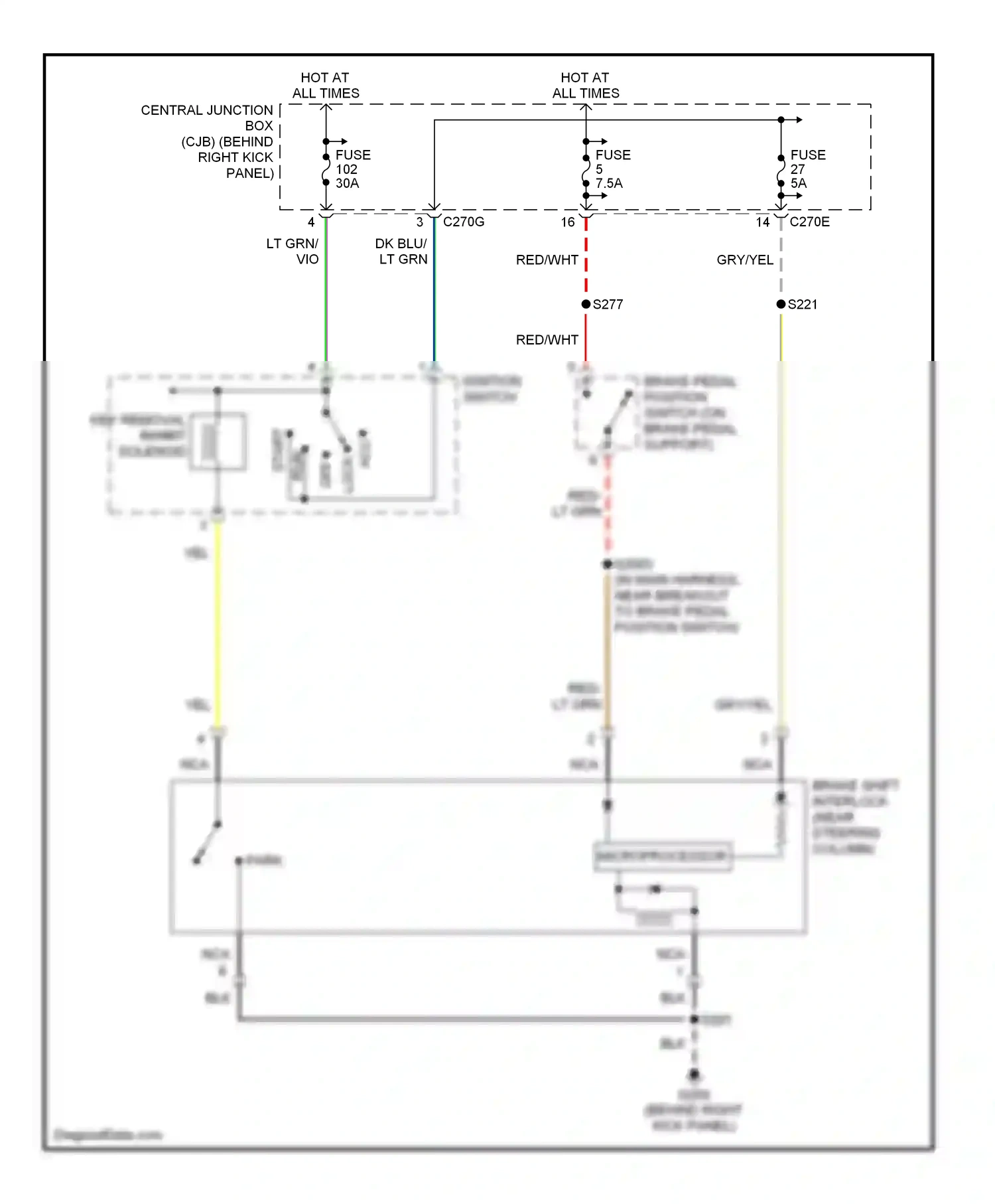 Wiring diagram vio for Ford Expedition II (2002-2006) (34 of 39)