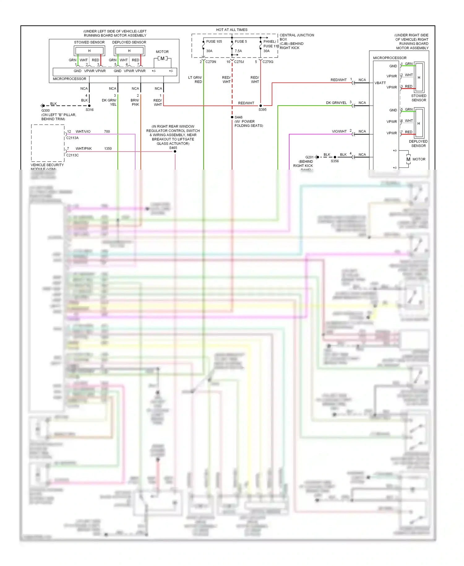 Wiring diagram vio/org for Ford Expedition II (2002-2006) (4 of 8)