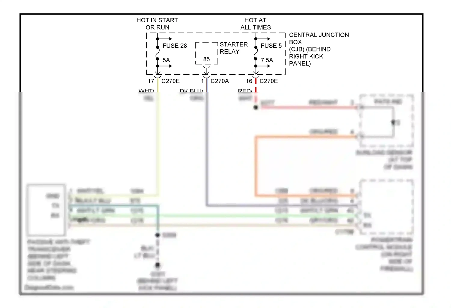 Wiring diagram yel for Ford Expedition II (2002-2006) (6 of 43)