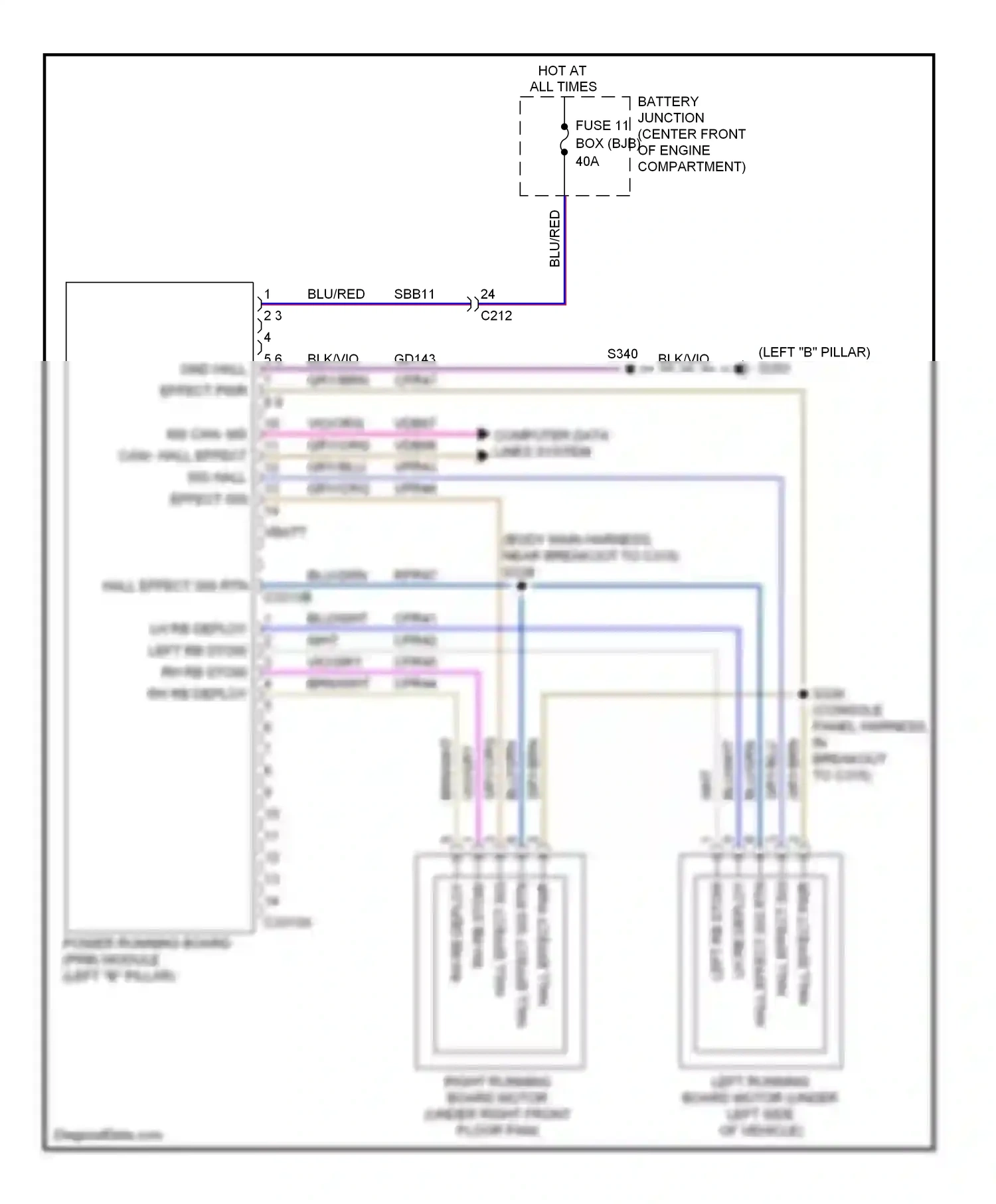 Wiring diagram blk/vio for Ford Expedition III (2006-2014) (22 of 22)