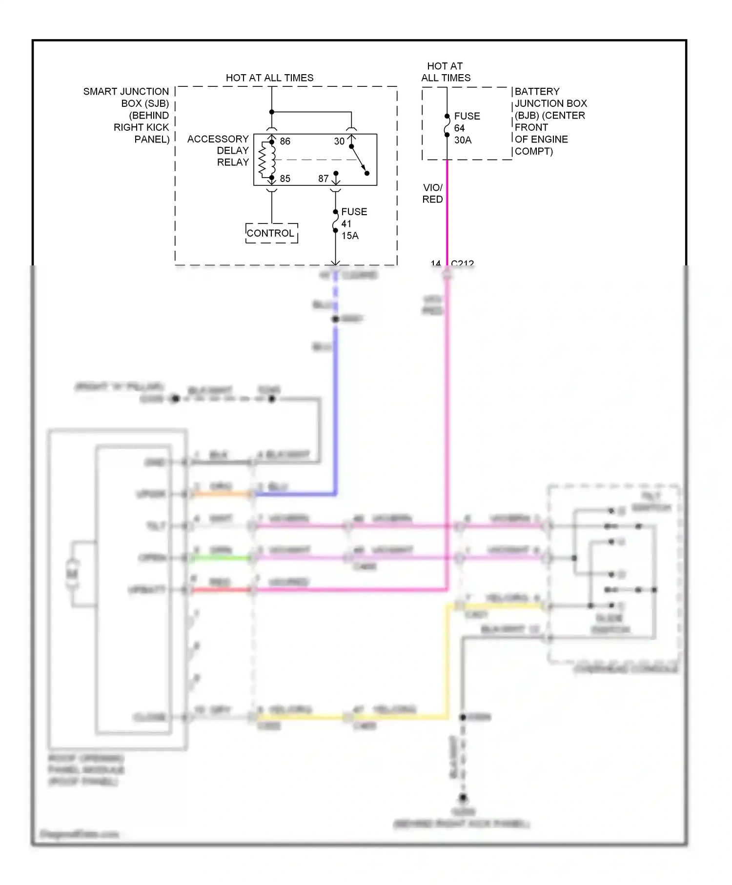 Wiring diagram blu for Ford Expedition III (2006-2014) (37 of 52)