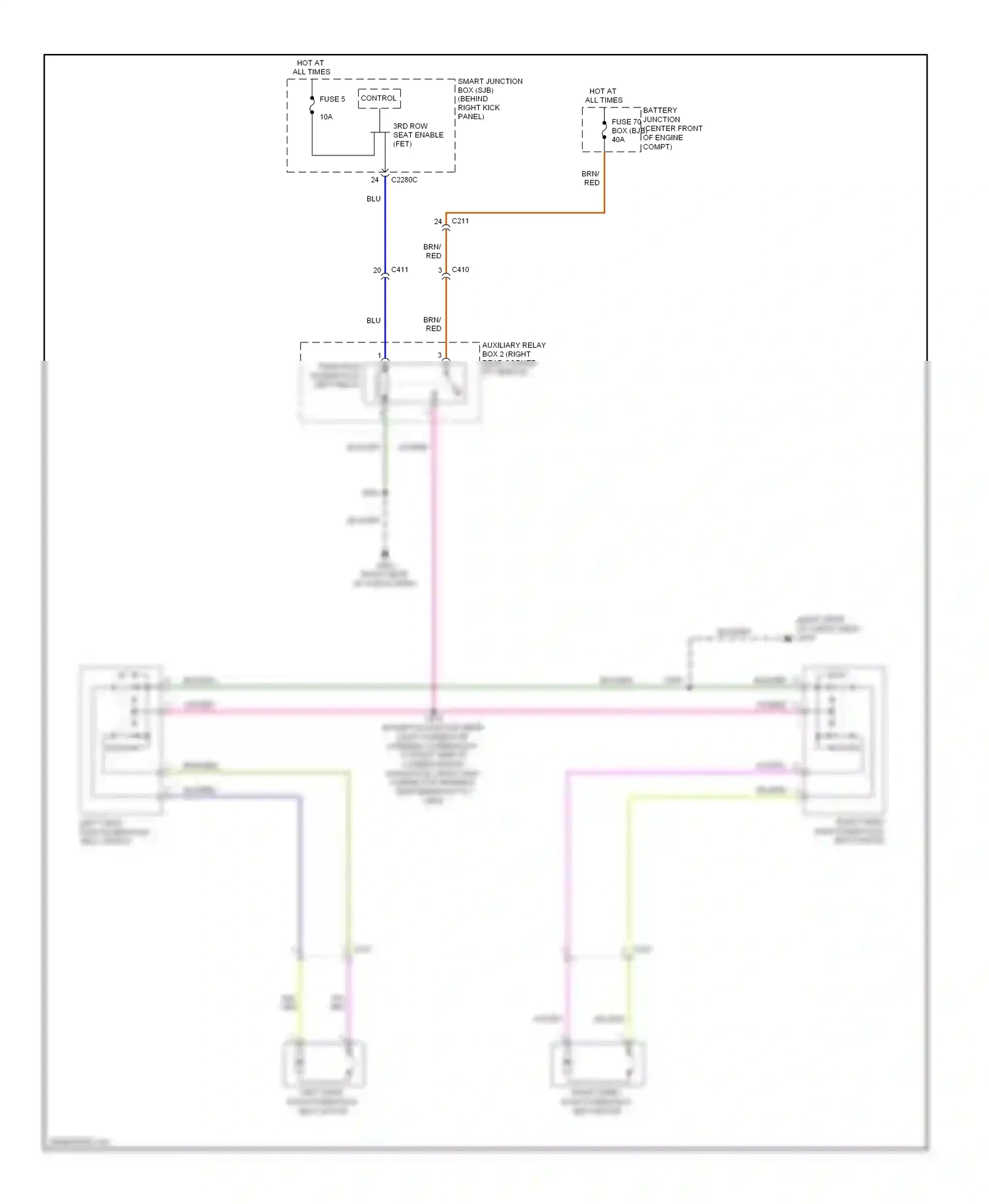 Wiring diagram blu/brn for Ford Expedition III (2006-2014) (26 of 27)