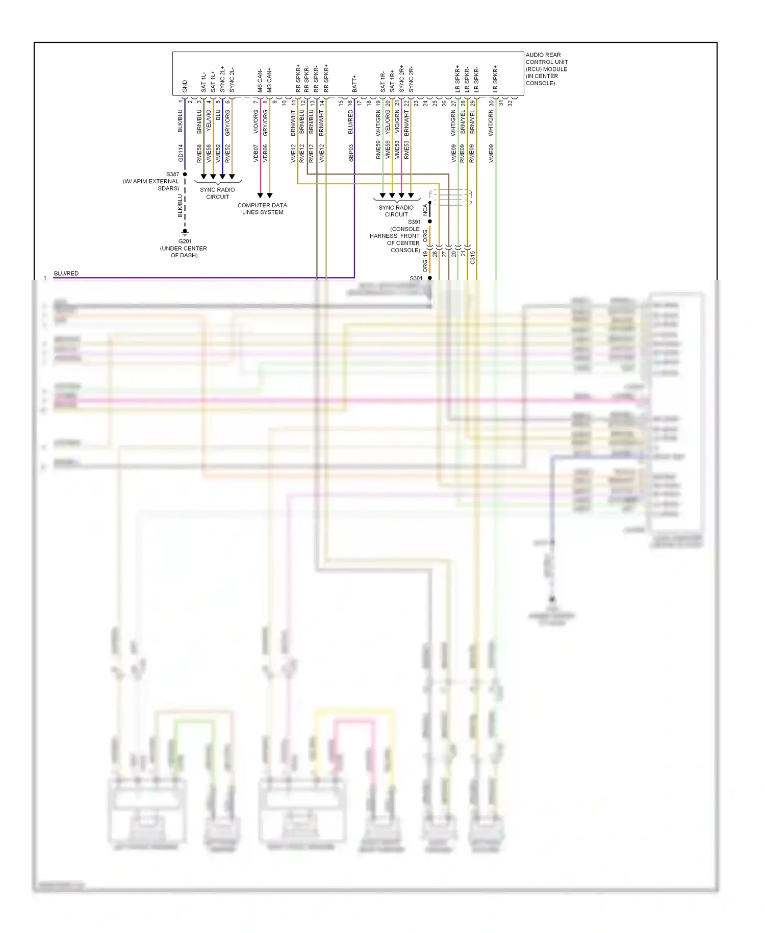 Wiring diagram brn/yel for Ford Expedition III (2006-2014) (17 of 26)