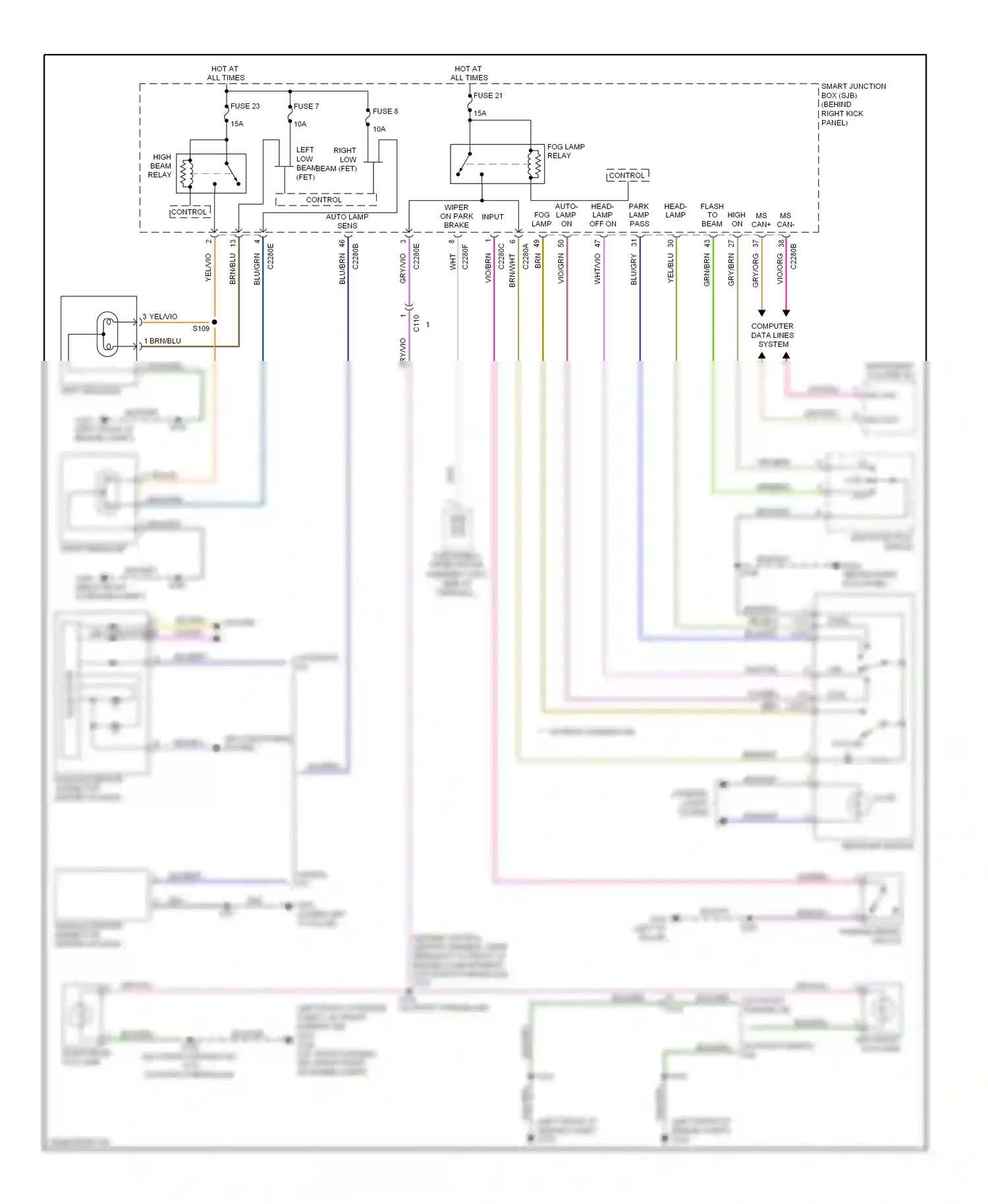 Wiring diagram computer data lines system for Ford Expedition III (2006-2014) (17 of 48)